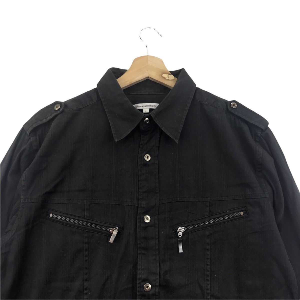 Vintage GILEVANS PREMIUM Workwear Jeans Jacket Bondage Motorcycle Size US L / EU 52-54 / 3 - 2 Thumbnail