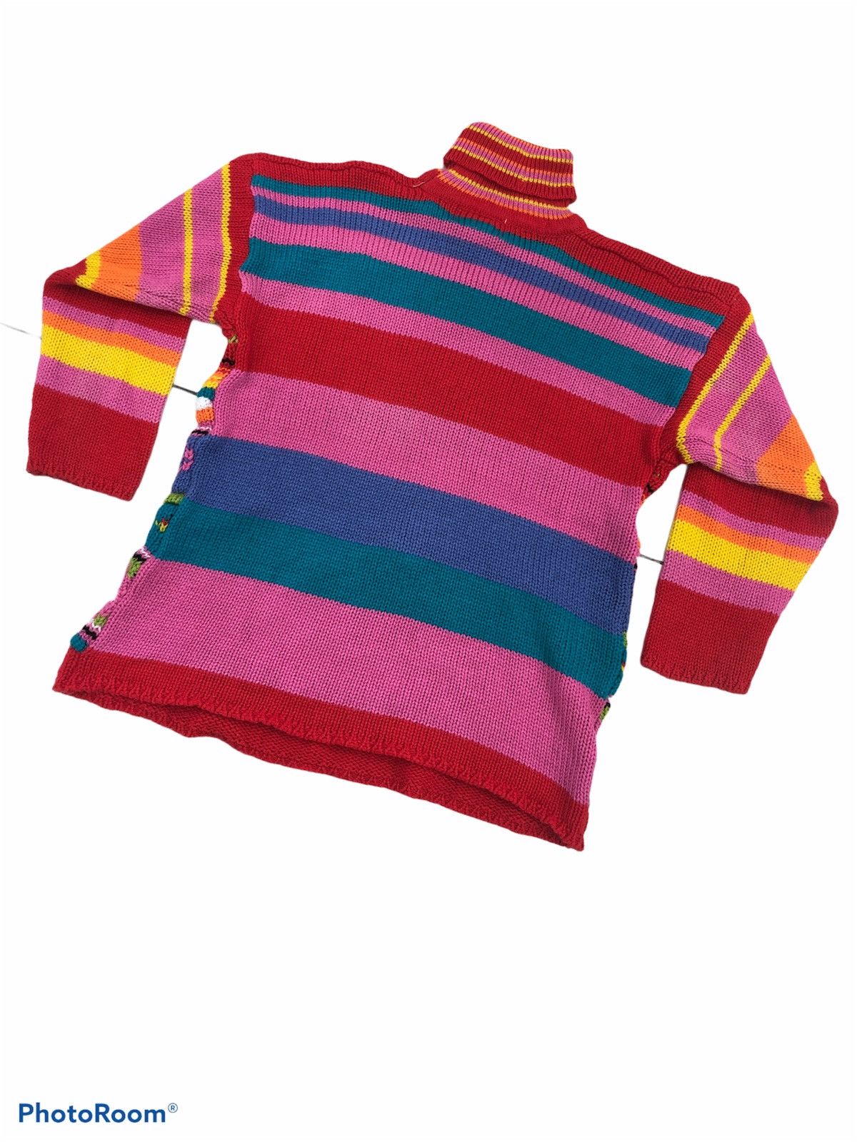 Japanese Brand × Other Handmade KNITWEAR turtle Neck 100% Acrylic Size US L / EU 52-54 / 3 - 2 Thumbnail