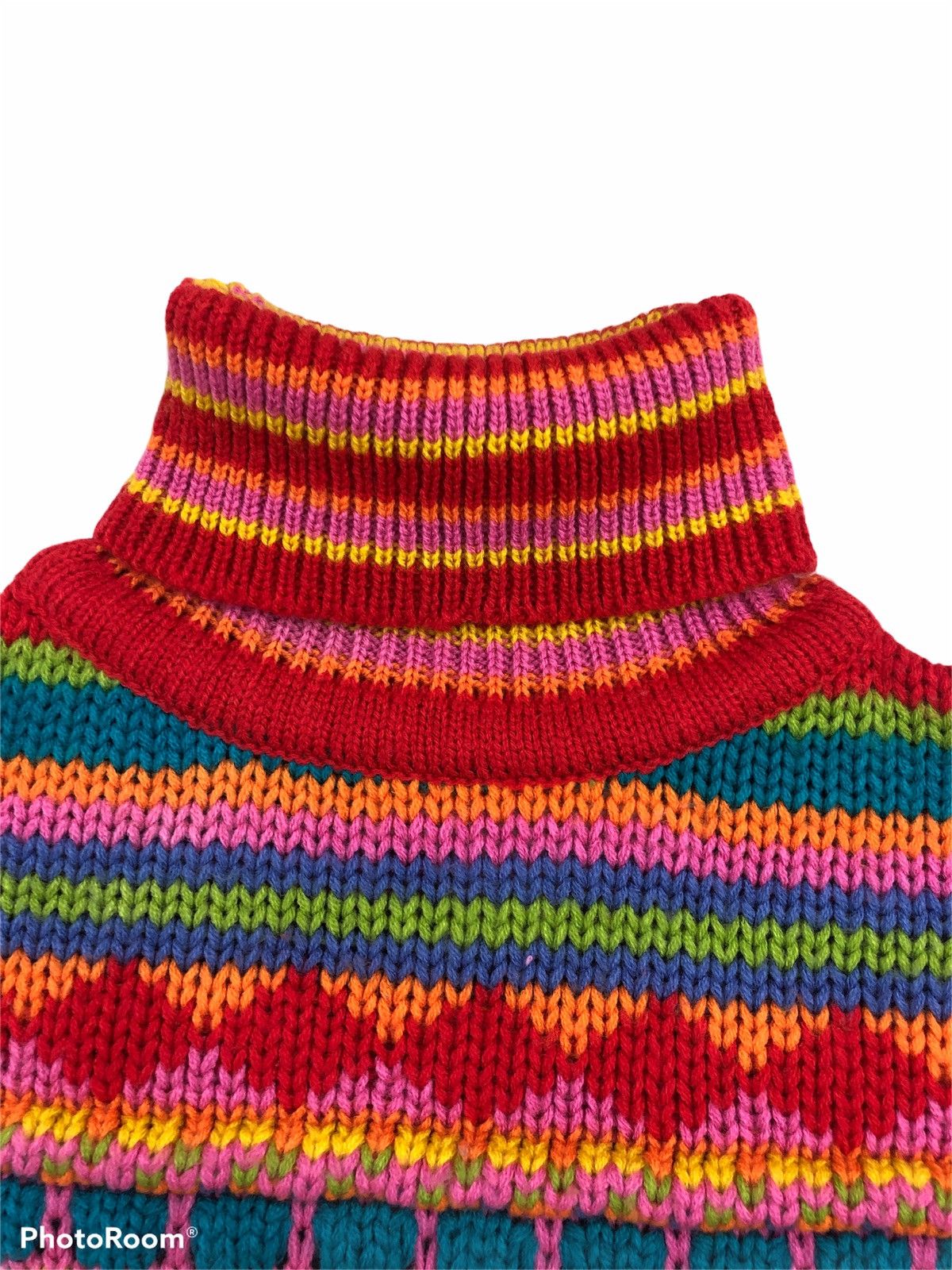 Japanese Brand × Other Handmade KNITWEAR turtle Neck 100% Acrylic Size US L / EU 52-54 / 3 - 3 Thumbnail