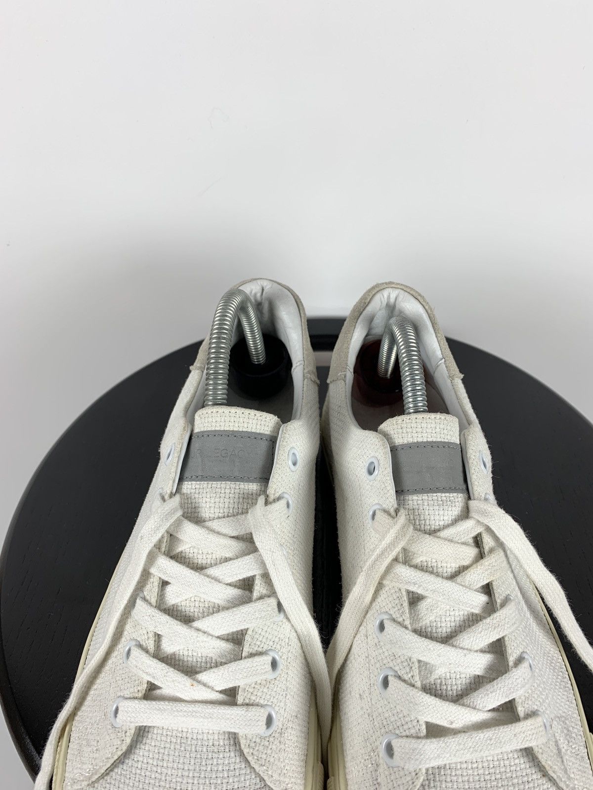 Our Legacy Our Legacy White Leather Low Top Sneakers Shoes Size US 8 / EU 41 - 19 Thumbnail