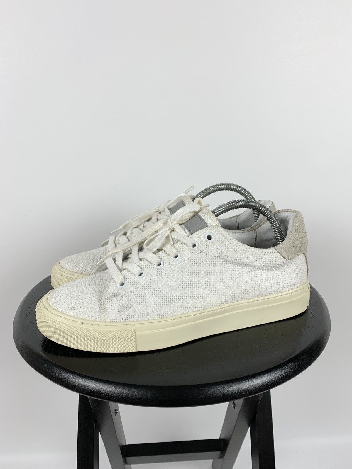 Our Legacy Our Legacy White Leather Low Top Sneakers Shoes Size US 8 / EU 41 - 2 Thumbnail