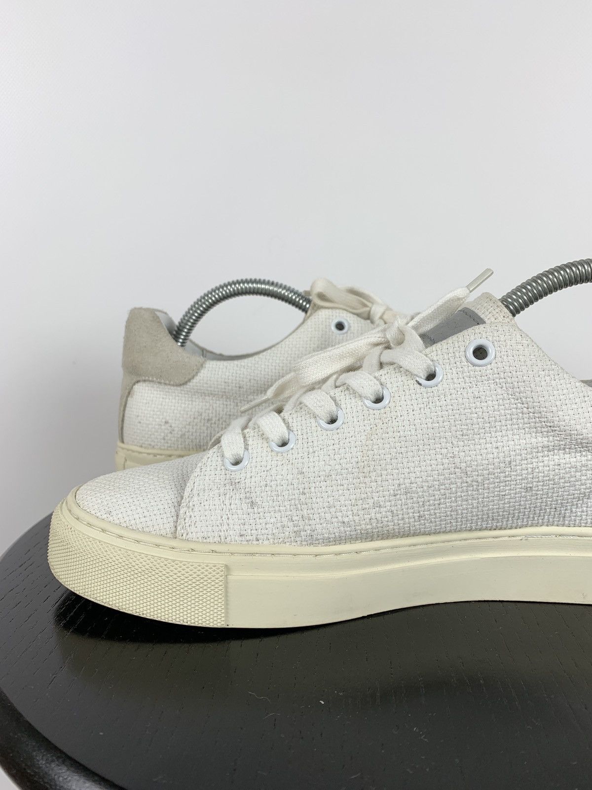 Our Legacy Our Legacy White Leather Low Top Sneakers Shoes Size US 8 / EU 41 - 15 Thumbnail