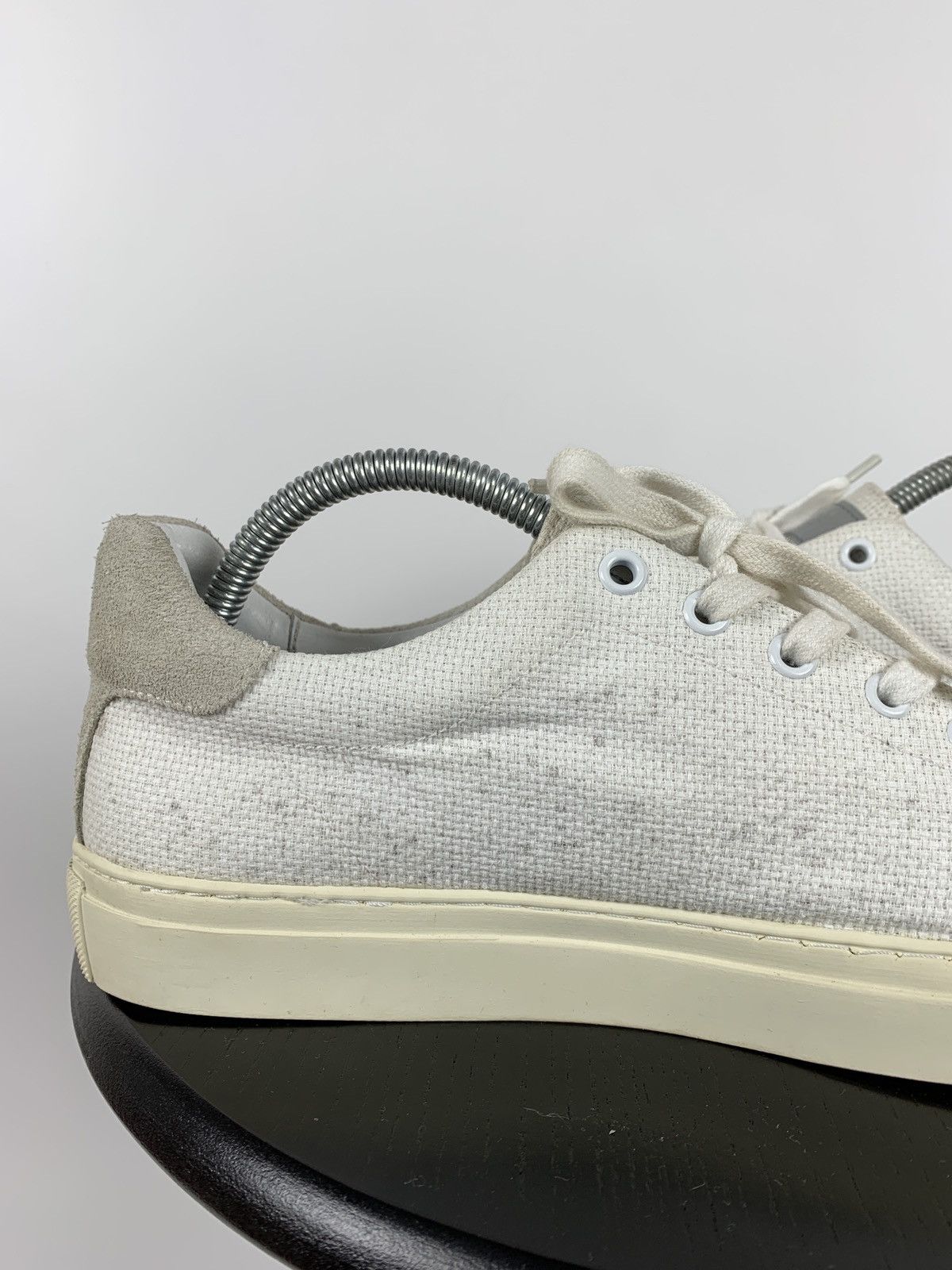 Our Legacy Our Legacy White Leather Low Top Sneakers Shoes Size US 8 / EU 41 - 17 Thumbnail