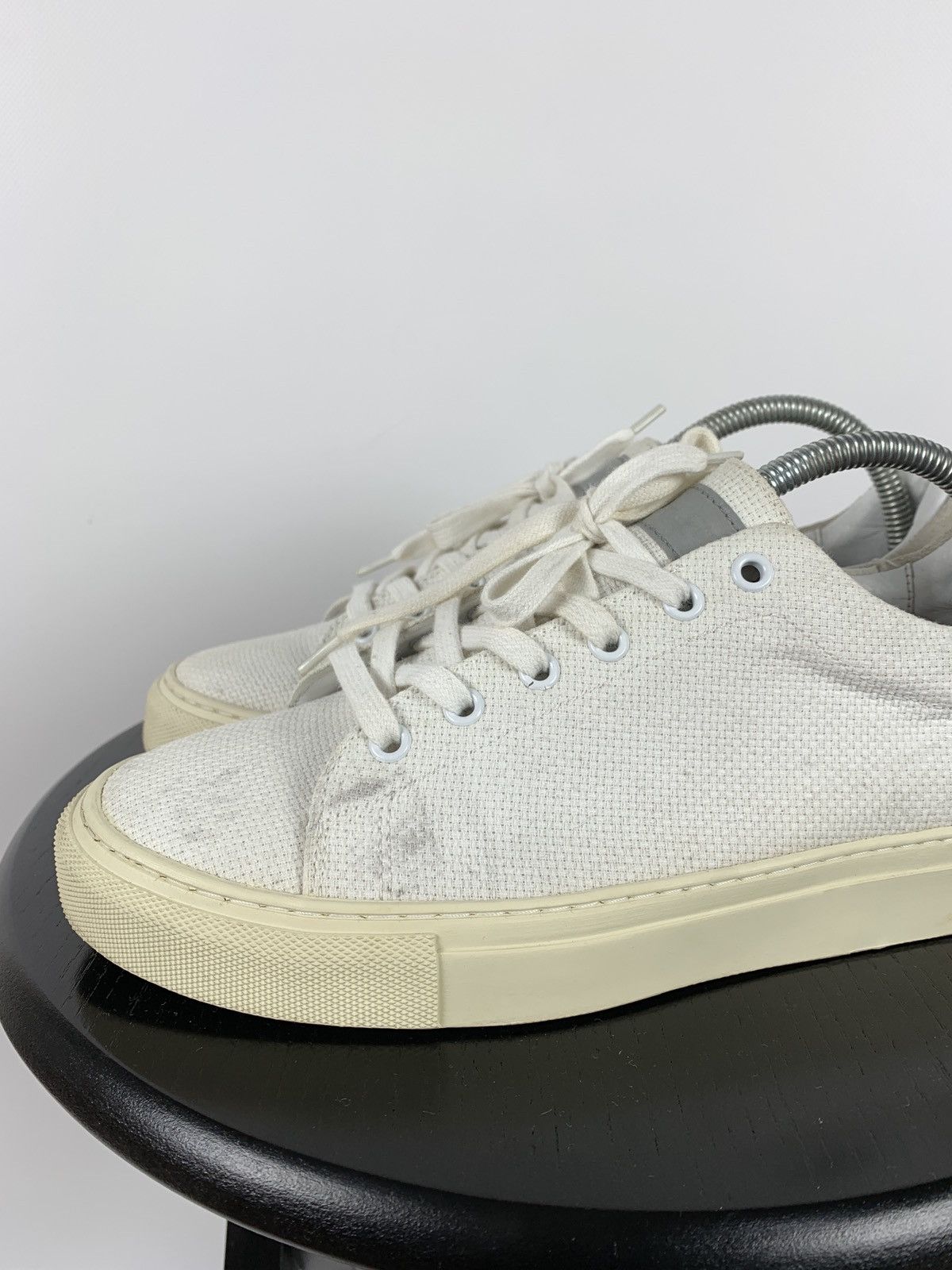 Our Legacy Our Legacy White Leather Low Top Sneakers Shoes Size US 8 / EU 41 - 12 Thumbnail
