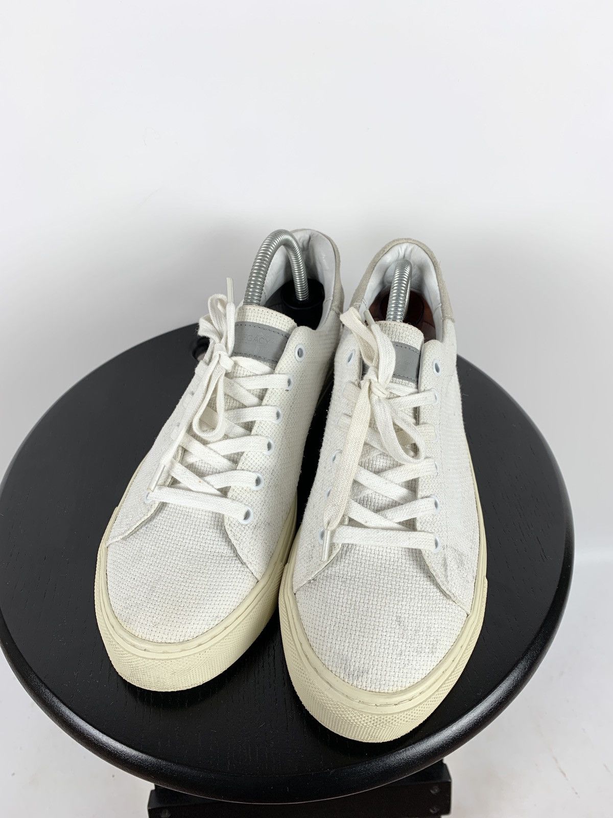 Our Legacy Our Legacy White Leather Low Top Sneakers Shoes Size US 8 / EU 41 - 4 Thumbnail