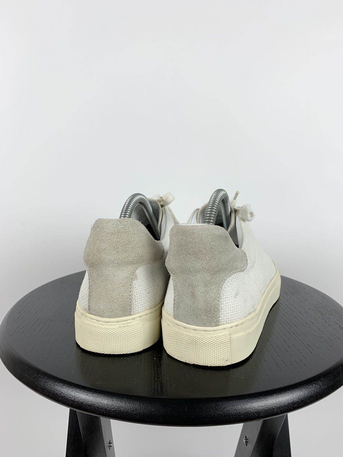 Our Legacy Our Legacy White Leather Low Top Sneakers Shoes Size US 8 / EU 41 - 5 Thumbnail