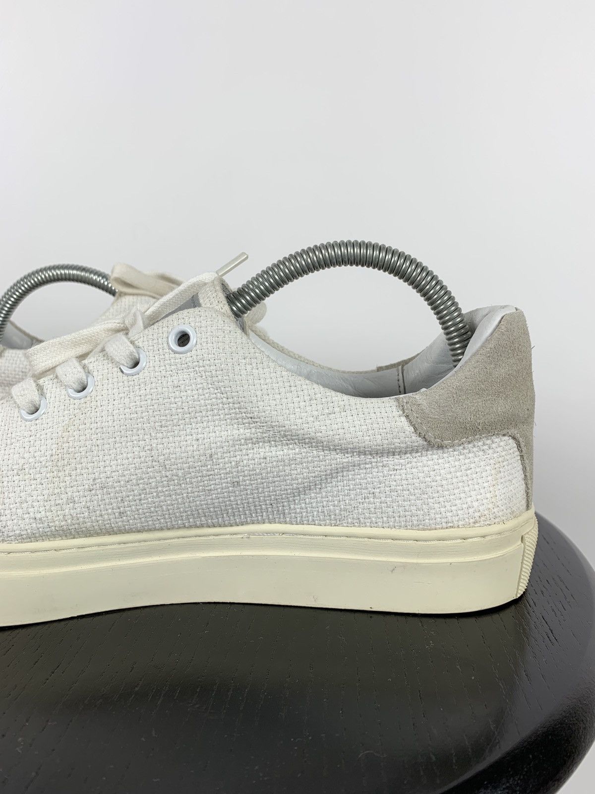 Our Legacy Our Legacy White Leather Low Top Sneakers Shoes Size US 8 / EU 41 - 16 Thumbnail