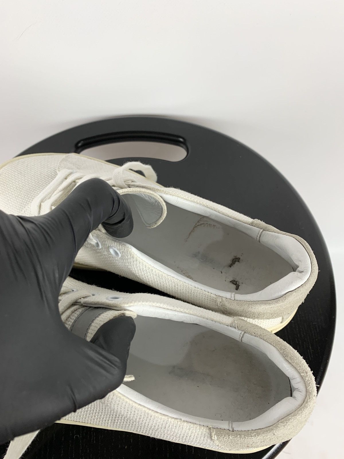 Our Legacy Our Legacy White Leather Low Top Sneakers Shoes Size US 8 / EU 41 - 22 Thumbnail