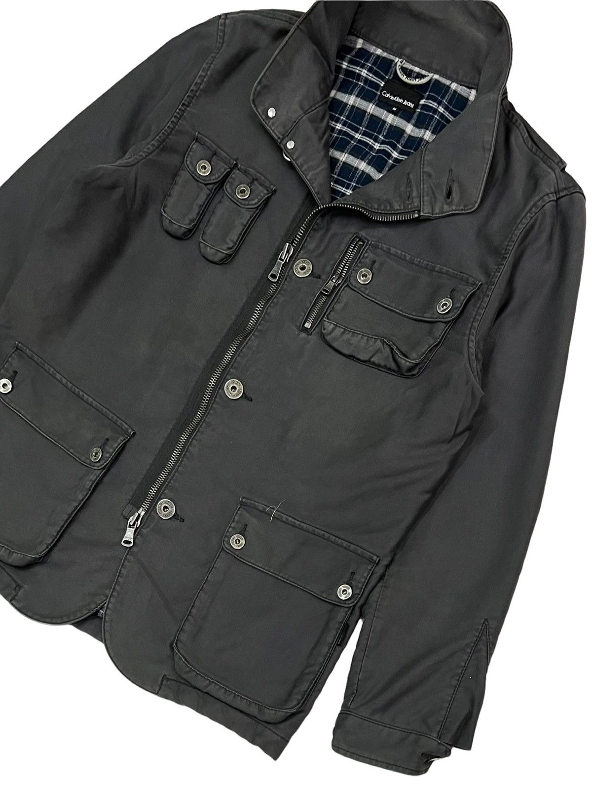 Calvin Klein × Calvin Klein 205W39NYC CALVIN KLIEN JEANS MEN’S JACKET MILITARY POCKET ZIP BUTTON Size US M / EU 48-50 / 2 - 7 Thumbnail