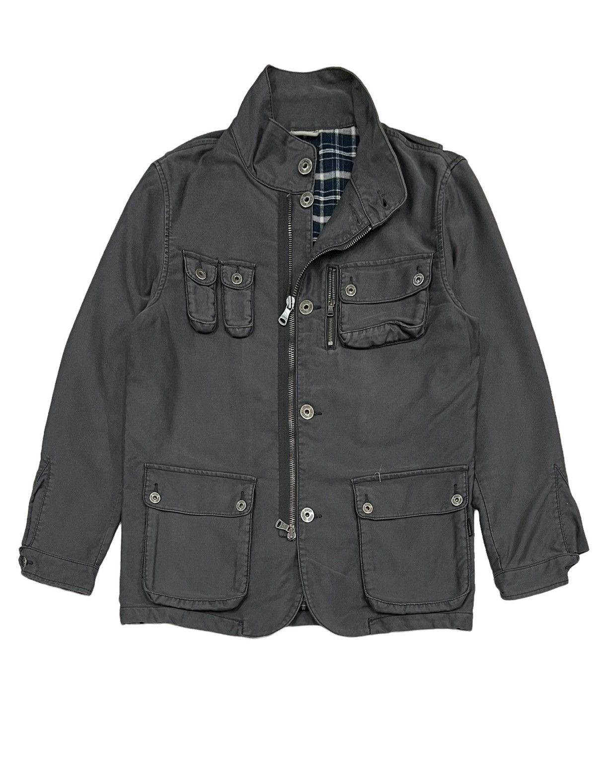 CALVIN KLIEN JEANS MEN’S JACKET MILITARY POCKET ZIP BUTTON