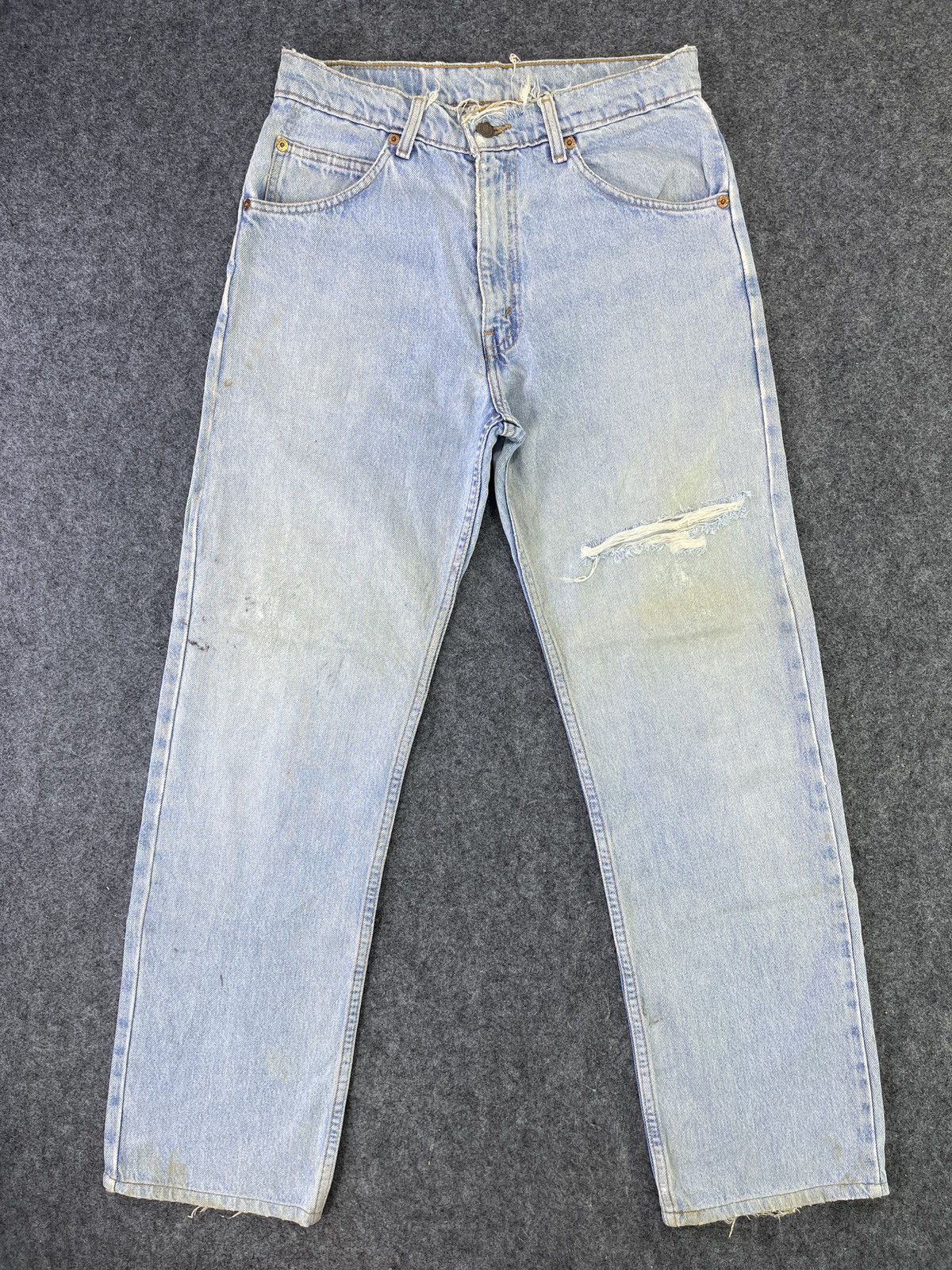 Levi's × Vintage 90's Vintage Levis 607 Light wash Jeans - J785 Size US 30 / EU 46 - 1 Thumbnail