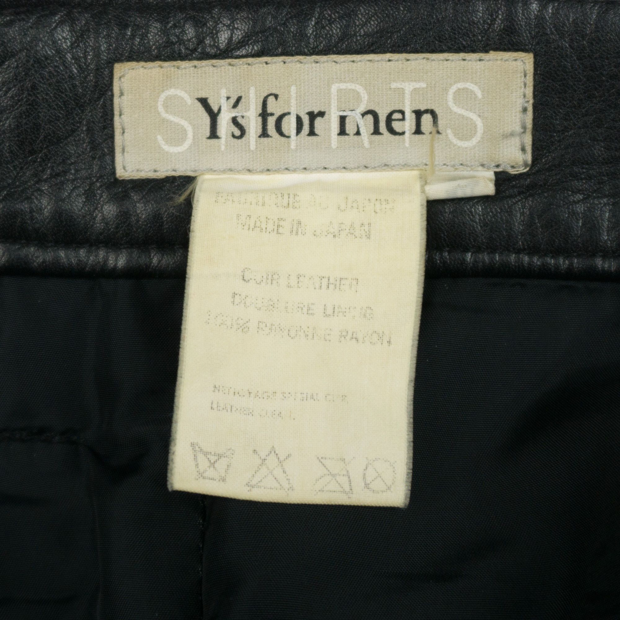 Yohji Yamamoto Yohji Yamamoto '90s Leather Pants Size US 30 / EU 46 - 4 Thumbnail