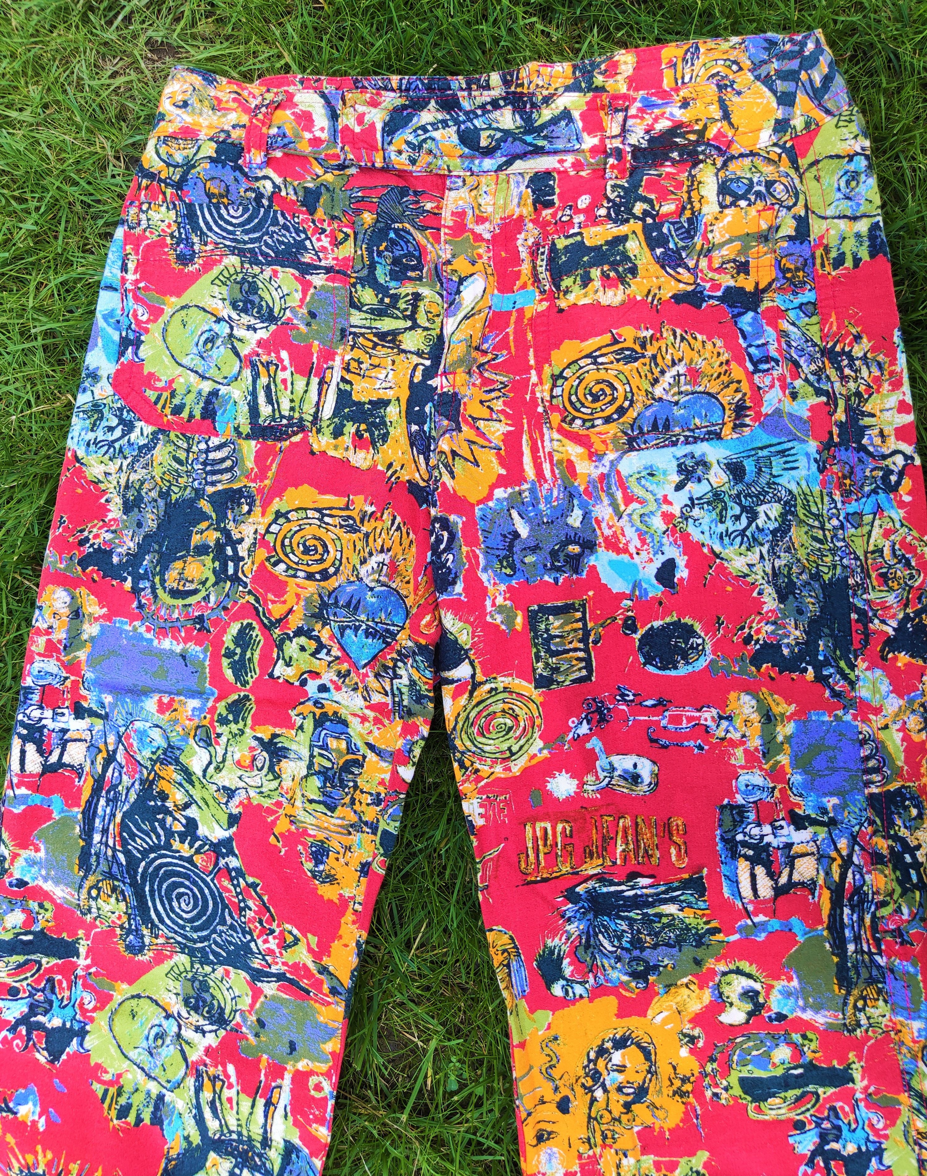Jean Paul Gaultier Jean Paul Gaultier Phantom Dragon Tattoo Pants Trousers Size 25" / US 0 / IT 36 - 11 Thumbnail