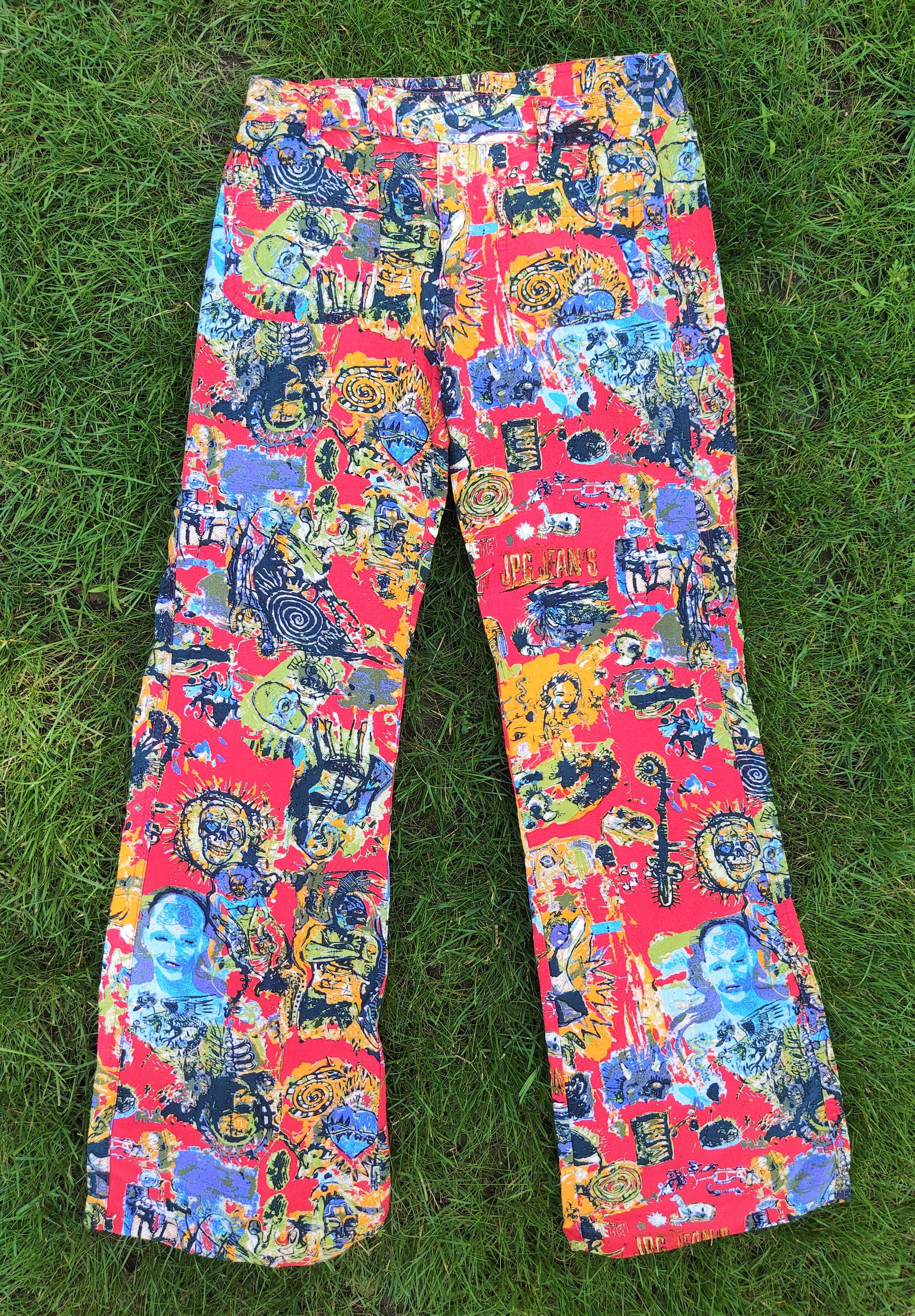 Jean Paul Gaultier Jean Paul Gaultier Phantom Dragon Tattoo Pants Trousers Size 25" / US 0 / IT 36 - 5 Thumbnail