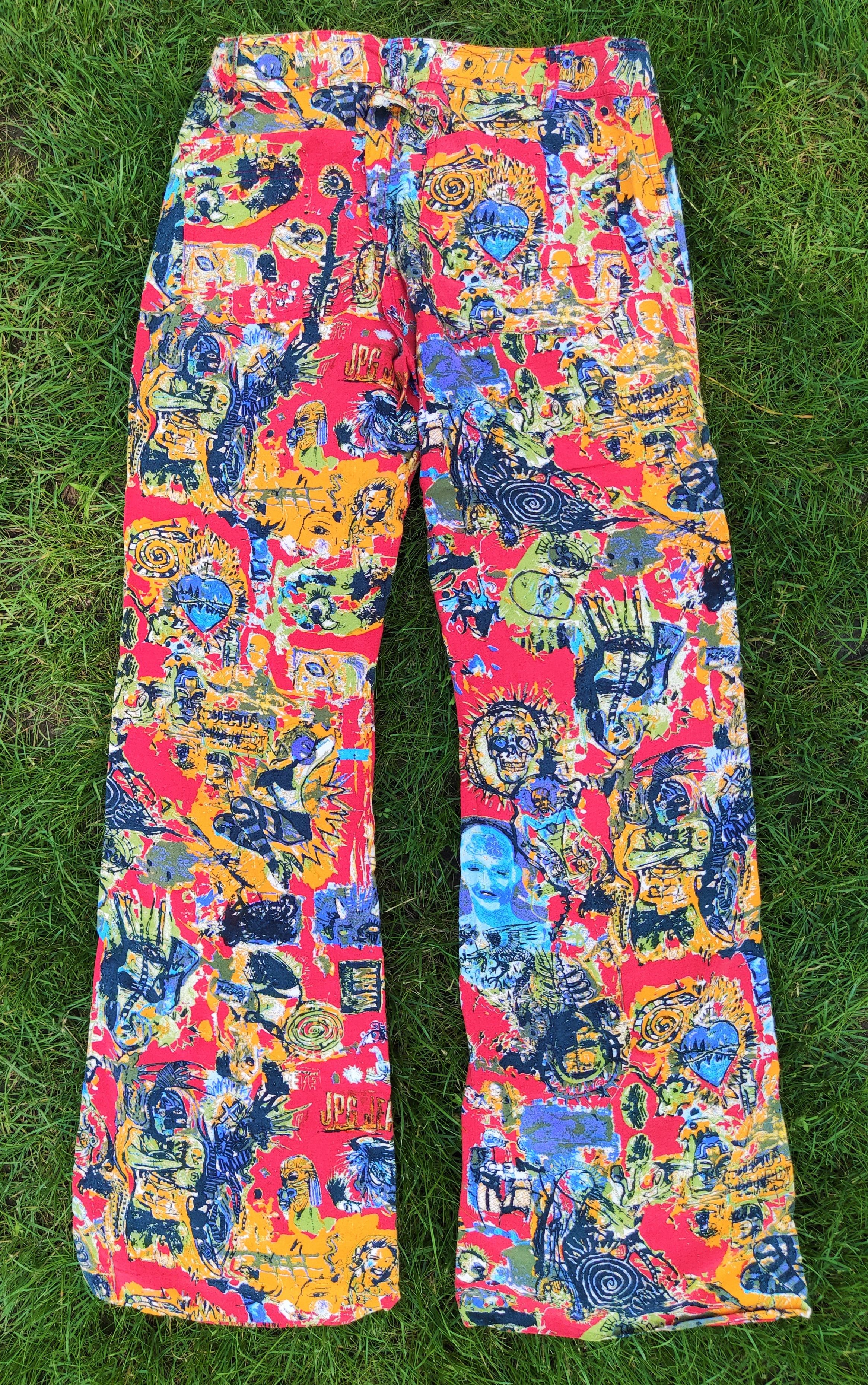 Jean Paul Gaultier Jean Paul Gaultier Phantom Dragon Tattoo Pants Trousers Size 25" / US 0 / IT 36 - 12 Thumbnail