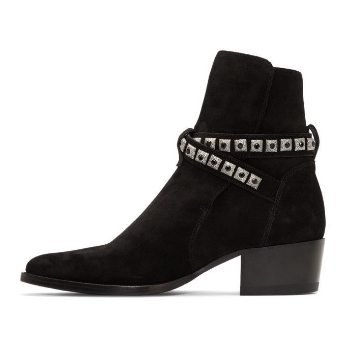Amiri $1.6k 🤑 Amiri black suede conch jodhpur boots black suede Size US 13 / EU 46 - 1 Thumbnail