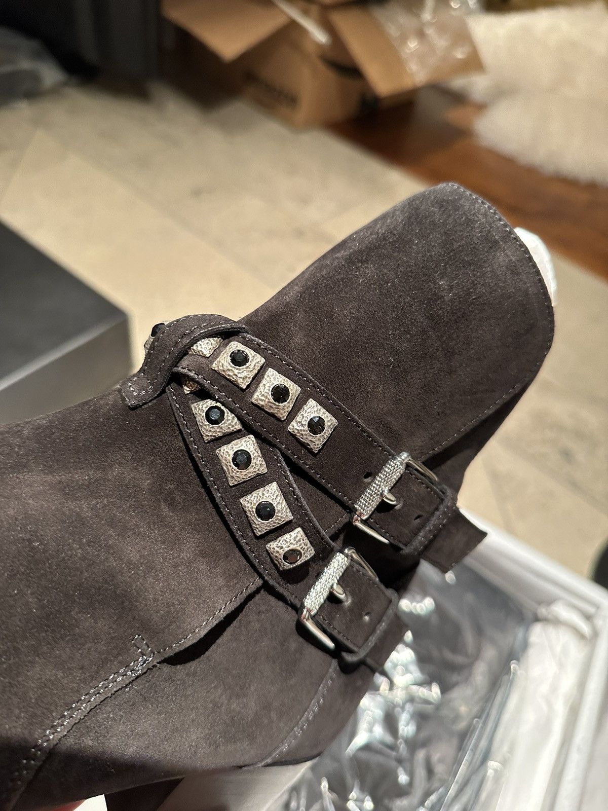 Amiri $1.6k 🤑 Amiri black suede conch jodhpur boots black suede Size US 13 / EU 46 - 5 Thumbnail