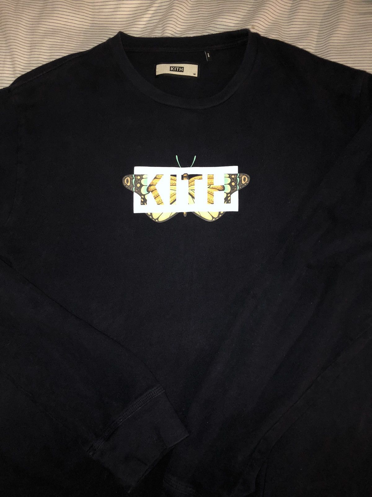 Kith Kith "Monarch" Butterfly Box Logo L/S Tee Size US M / EU 48-50 / 2 - 4 Thumbnail
