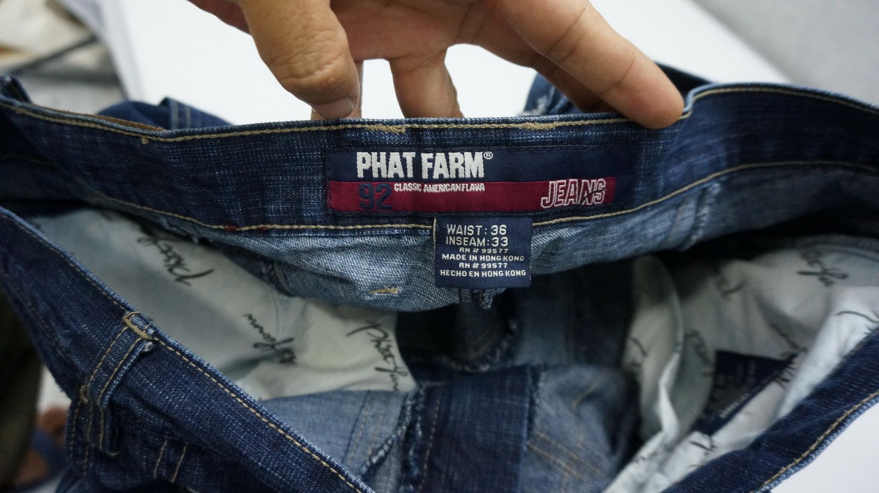 Vintage Dope Vintage 🔥 Baggy Patchwork Jeans Size US 36 / EU 52 - 8 Thumbnail