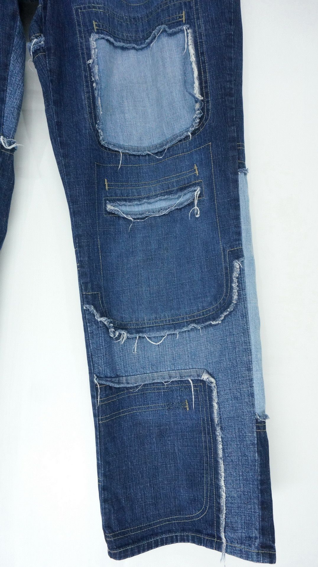 Vintage Dope Vintage 🔥 Baggy Patchwork Jeans Size US 36 / EU 52 - 6 Thumbnail