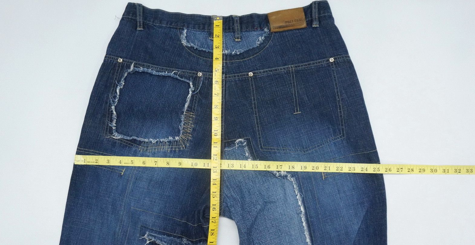 Vintage Dope Vintage 🔥 Baggy Patchwork Jeans Size US 36 / EU 52 - 19 Thumbnail
