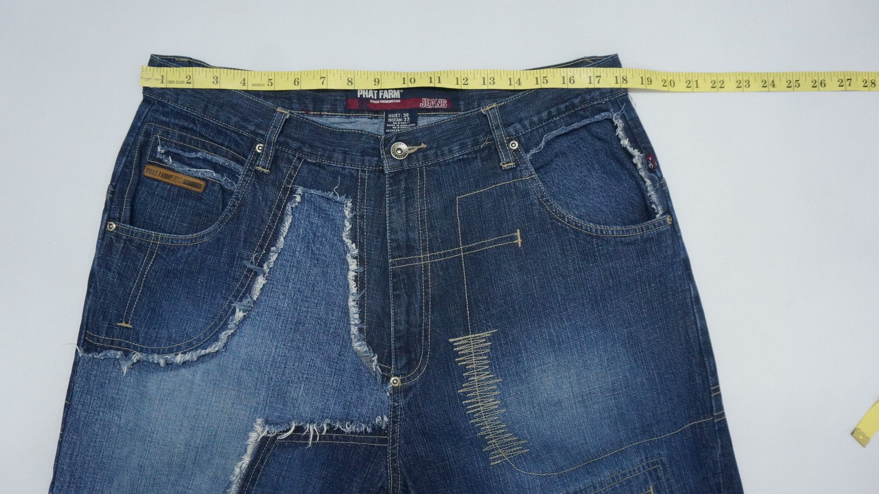 Vintage Dope Vintage 🔥 Baggy Patchwork Jeans Size US 36 / EU 52 - 15 Thumbnail