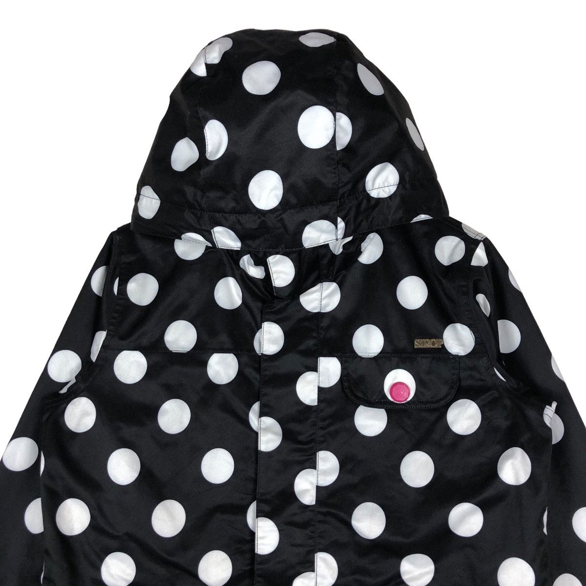 Designer Japanese Brand Gothic Style Polka Dot Hoodie Jacket Size M / US 6-8 / IT 42-44 - 2 Thumbnail