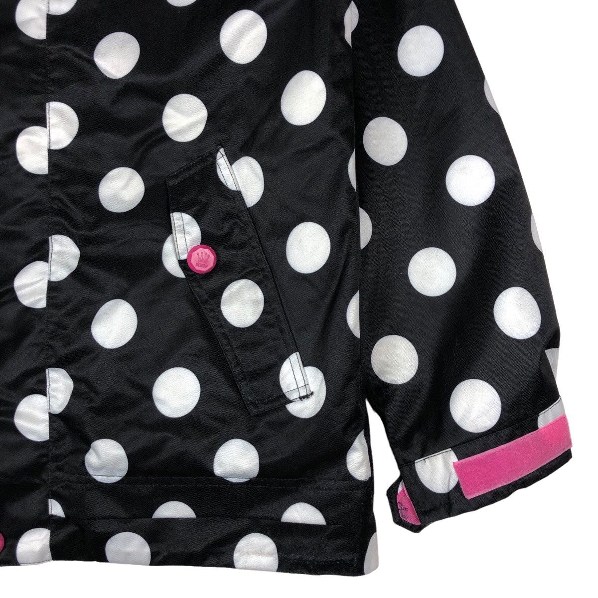 Designer Japanese Brand Gothic Style Polka Dot Hoodie Jacket Size M / US 6-8 / IT 42-44 - 4 Thumbnail