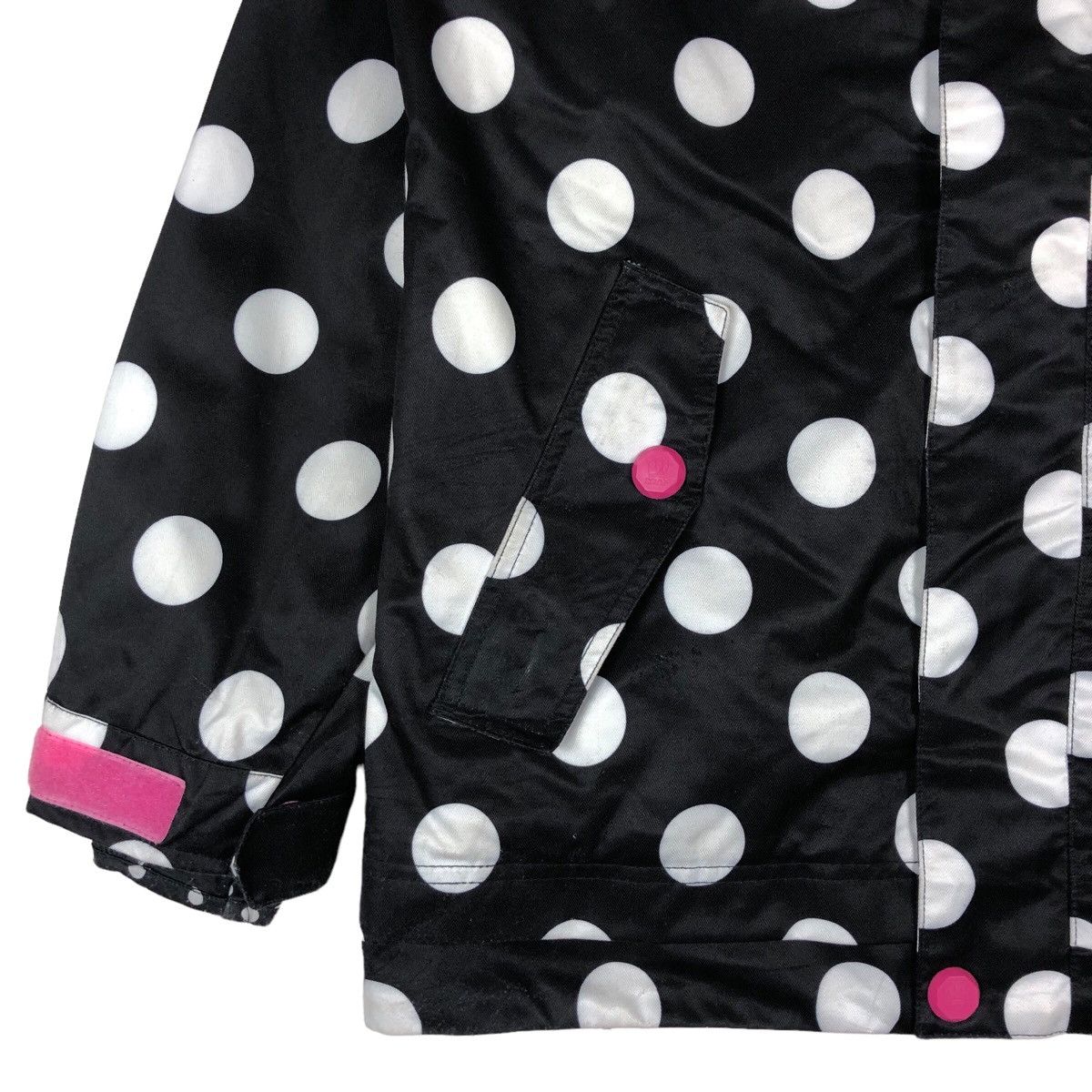 Designer Japanese Brand Gothic Style Polka Dot Hoodie Jacket Size M / US 6-8 / IT 42-44 - 3 Thumbnail