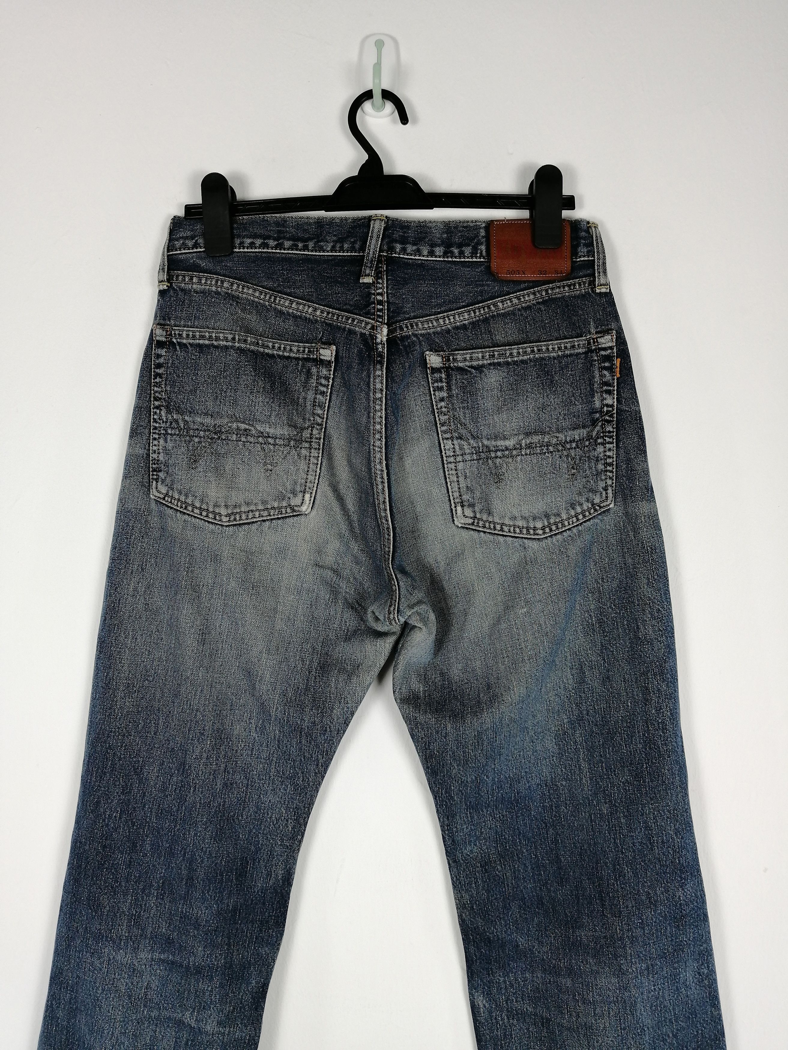 Japanese Brand Vintage Edwin Selvedge Jeans Distressed Grunge Redline Denim Size US 30 / EU 46 - 4 Thumbnail