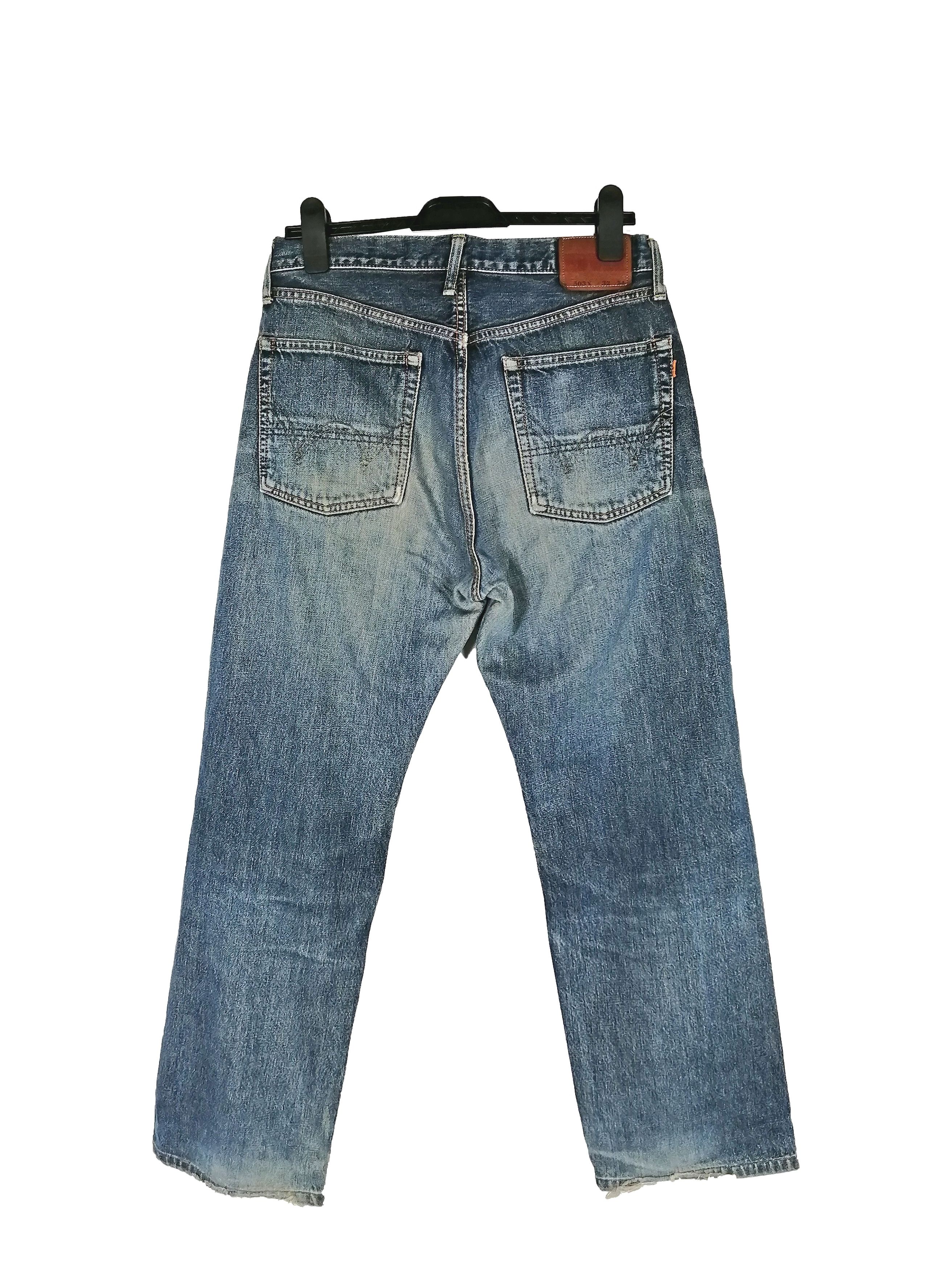 Japanese Brand Vintage Edwin Selvedge Jeans Distressed Grunge Redline Denim Size US 30 / EU 46 - 2 Thumbnail