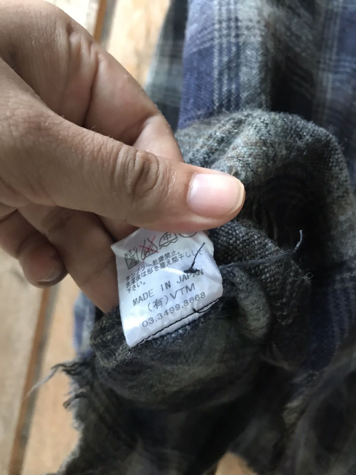 Flannel × Japanese Brand Victim Japan Distressed Grunge Style Flannel Size US M / EU 48-50 / 2 - 8 Thumbnail