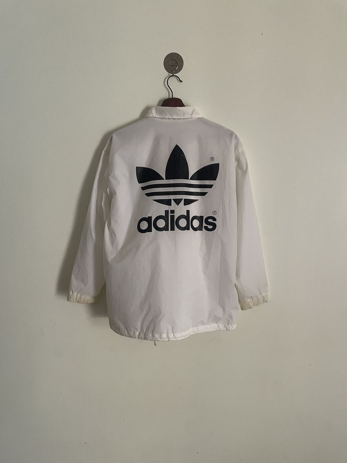 Adidas × Vintage Vintage Adidas big logo Lightweights jacket Size US L / EU 52-54 / 3 - 4 Thumbnail