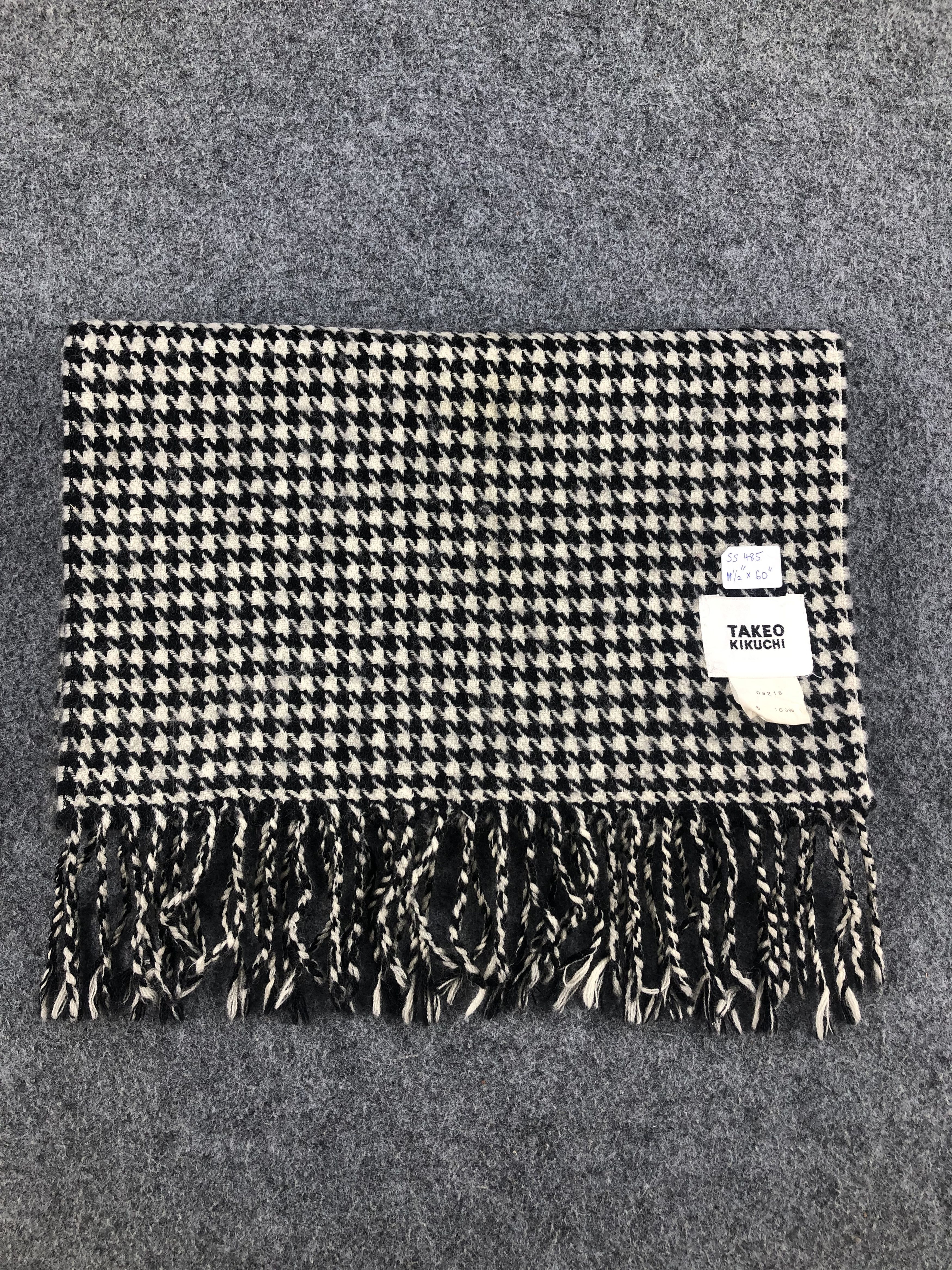 Takeo Kikuchi Takeo Kikuchi Houndstooth Scarf / Muffler / Neckwear Size ONE SIZE - 7 Thumbnail