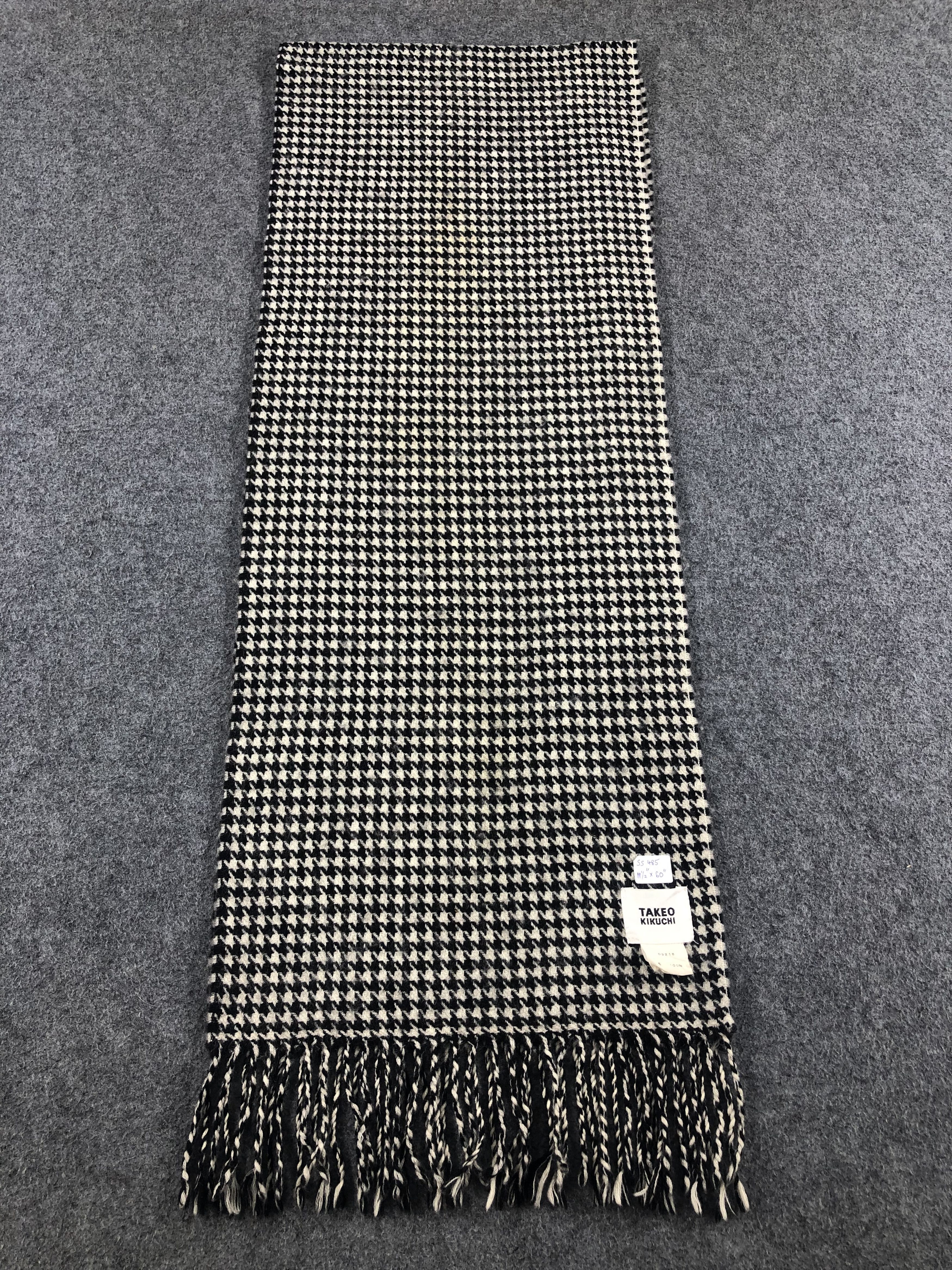 Takeo Kikuchi Takeo Kikuchi Houndstooth Scarf / Muffler / Neckwear Size ONE SIZE - 3 Thumbnail