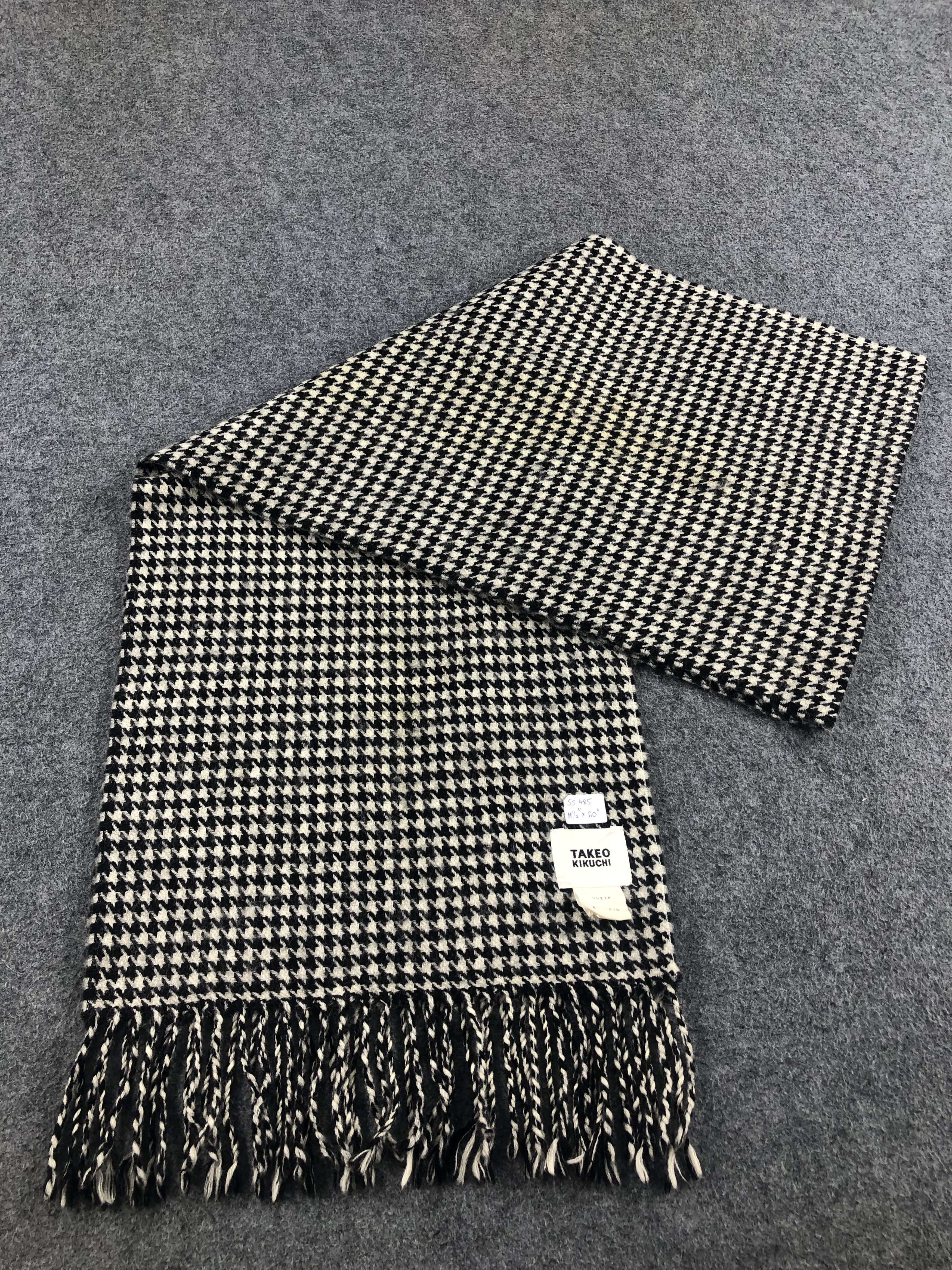 Takeo Kikuchi Takeo Kikuchi Houndstooth Scarf / Muffler / Neckwear Size ONE SIZE - 5 Thumbnail