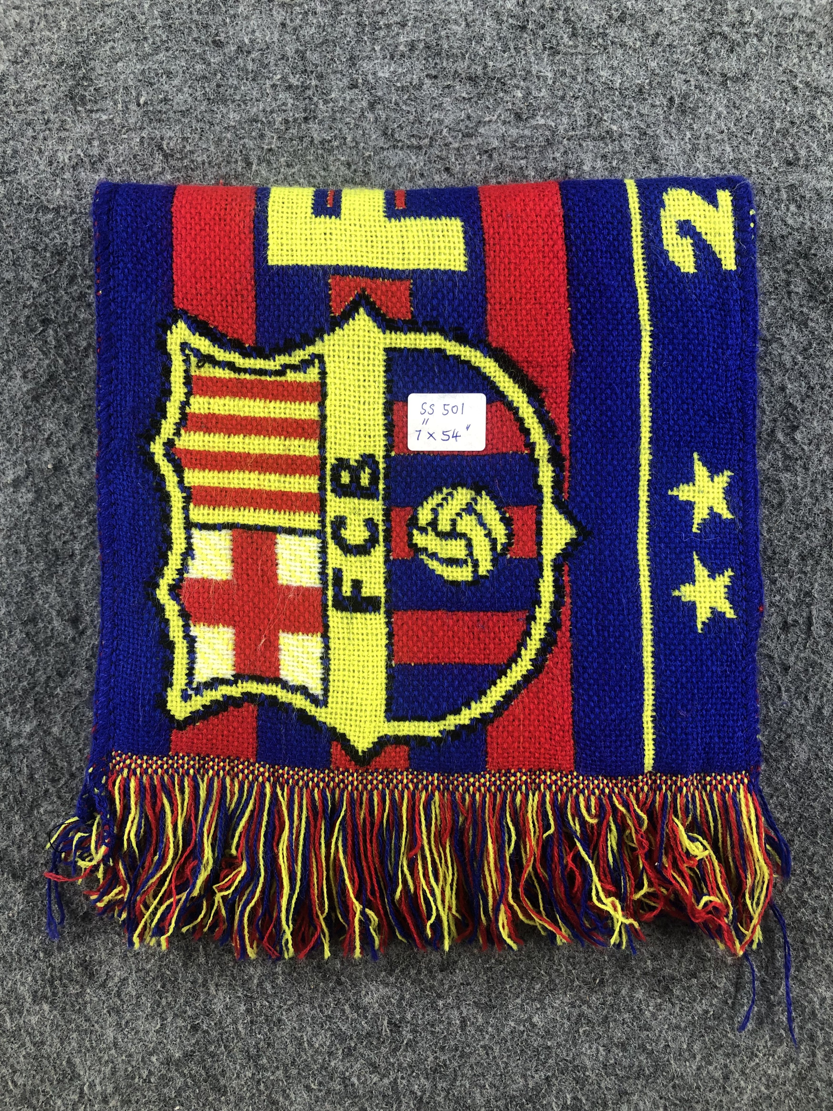 Vintage Barcelona VS Manchester United Scarf / Muffler / Neckwear Size ONE SIZE - 7 Thumbnail