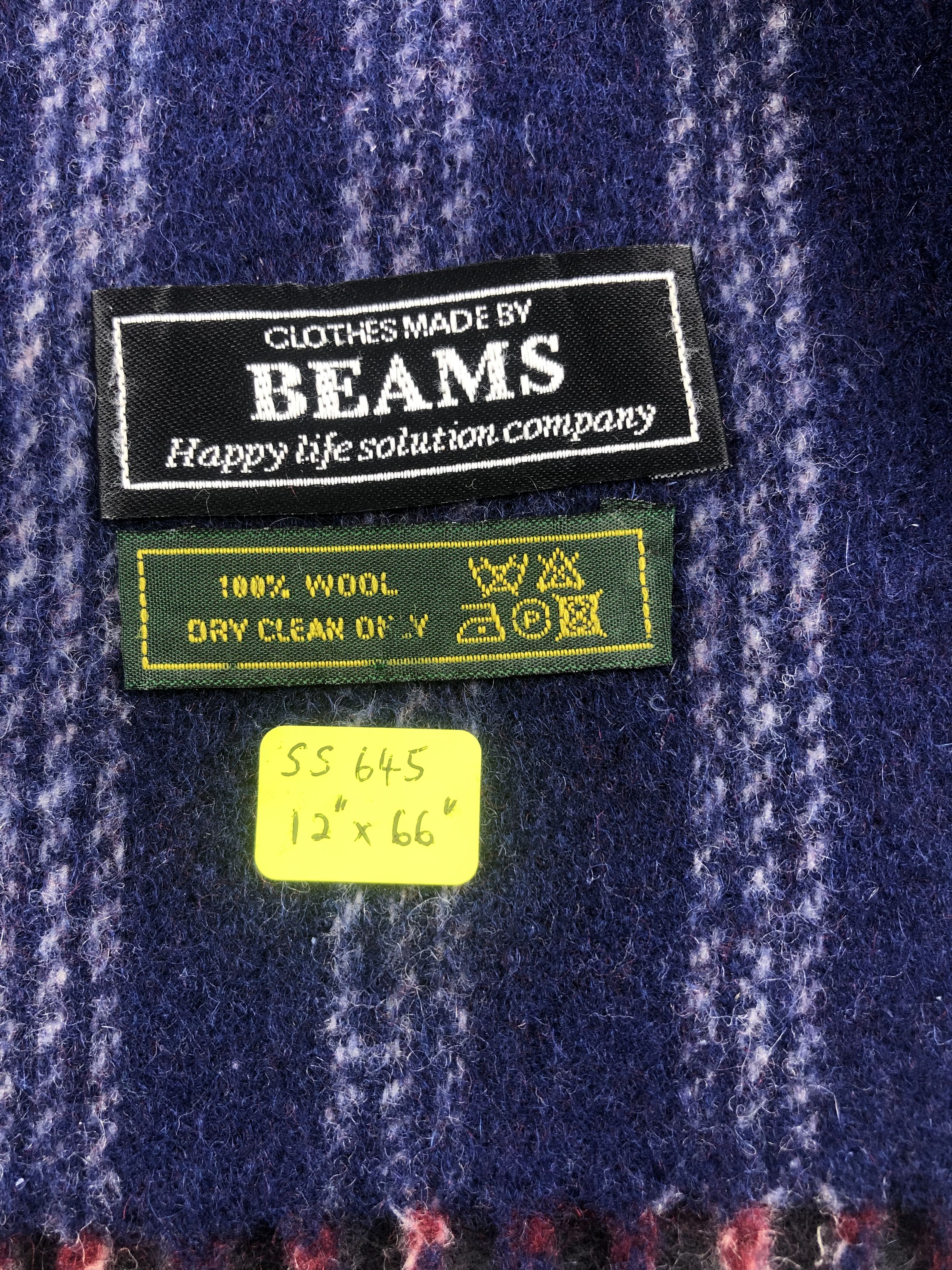 Beams Plus Beams Wool Scarf / Muffler / Neckwear Size ONE SIZE - 6 Thumbnail