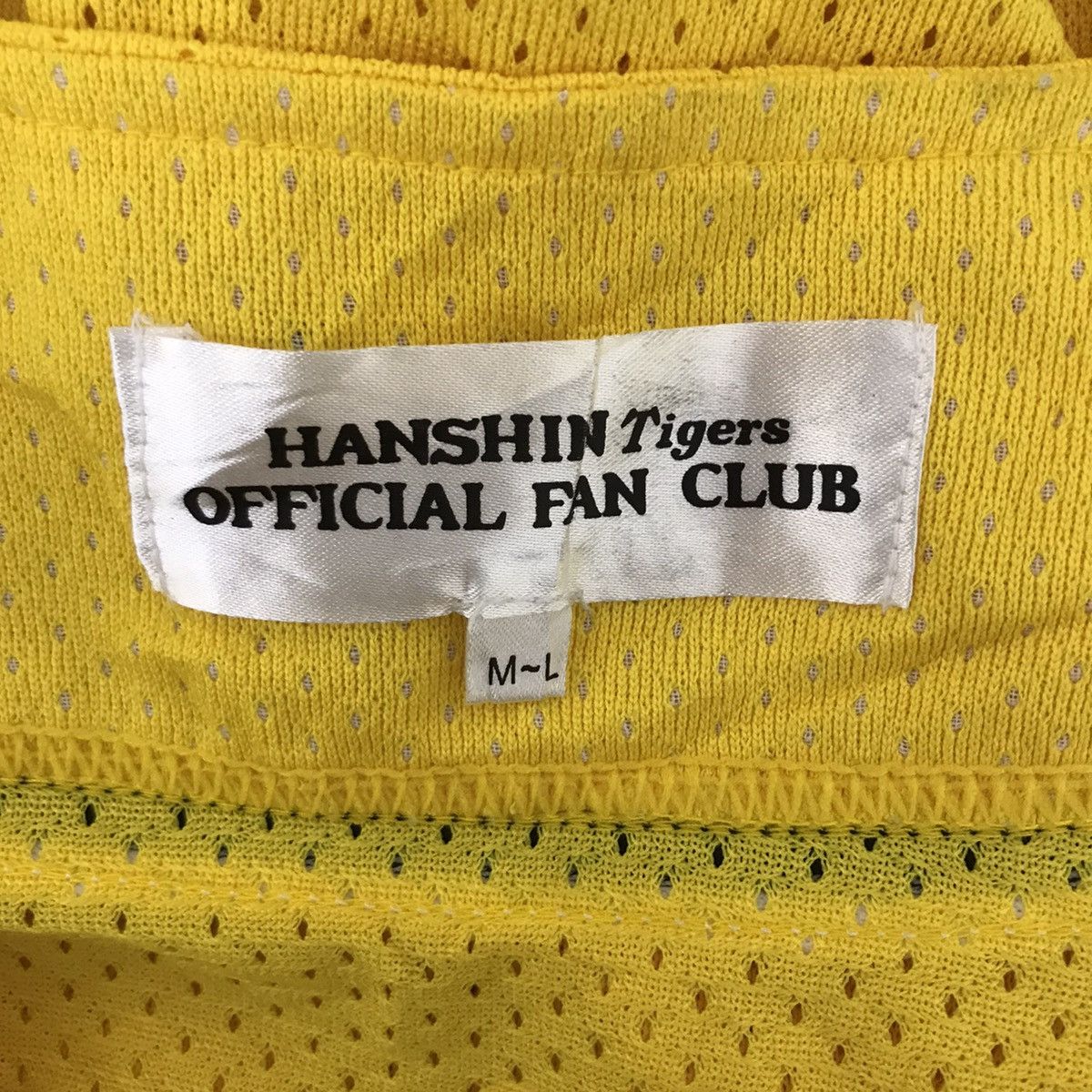 Vintage HANSHIN TIGER Japan National Baseball Yellow Jersey T Shirt Size US L / EU 52-54 / 3 - 5 Thumbnail