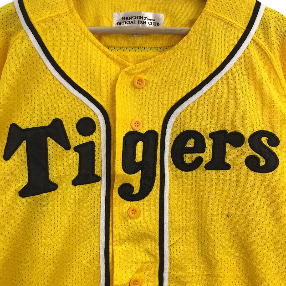 Vintage HANSHIN TIGER Japan National Baseball Yellow Jersey T Shirt Size US L / EU 52-54 / 3 - 3 Thumbnail