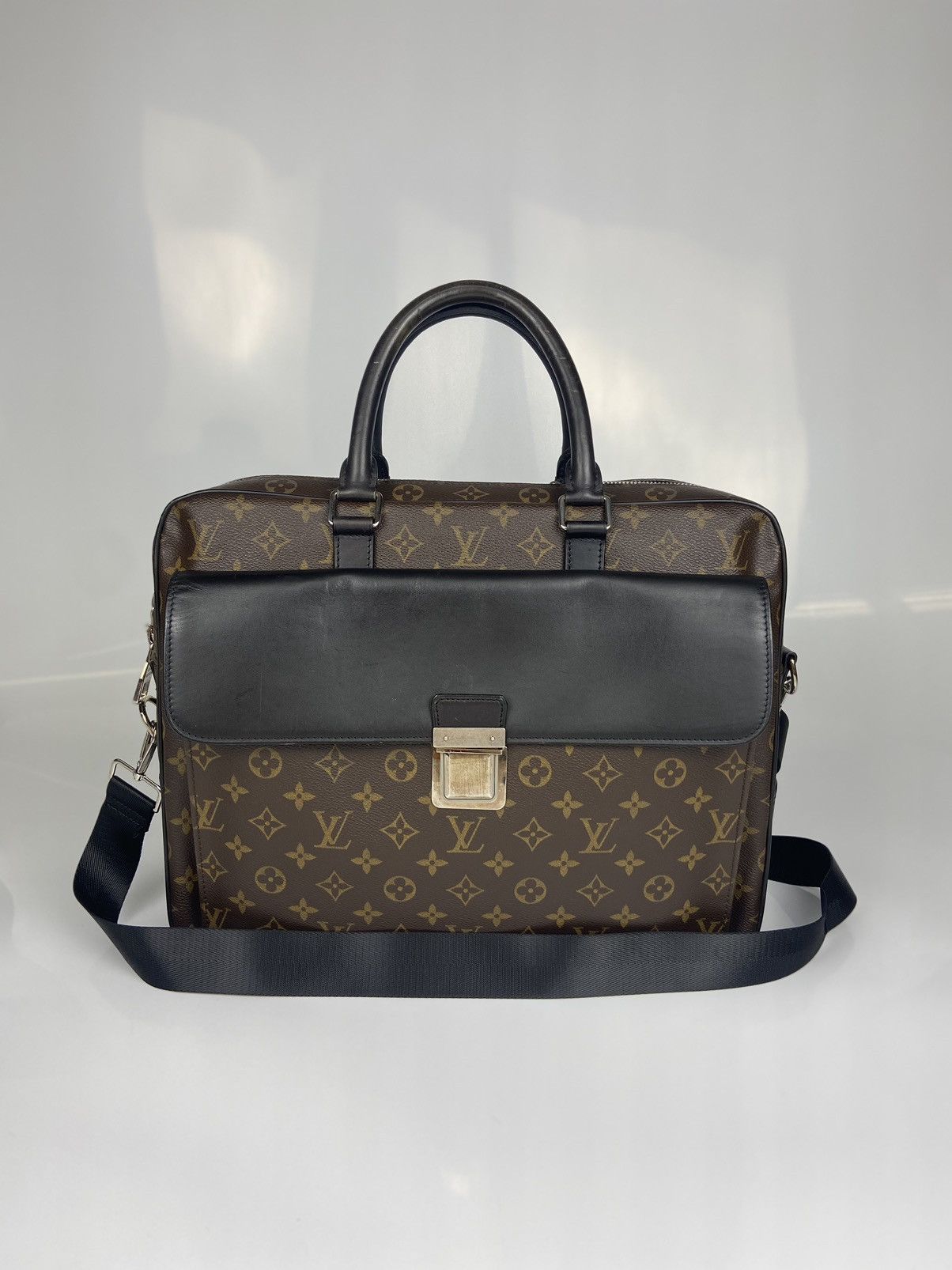 Louis Vuitton Macassar Briefcase Work Shoulder Travel Bag