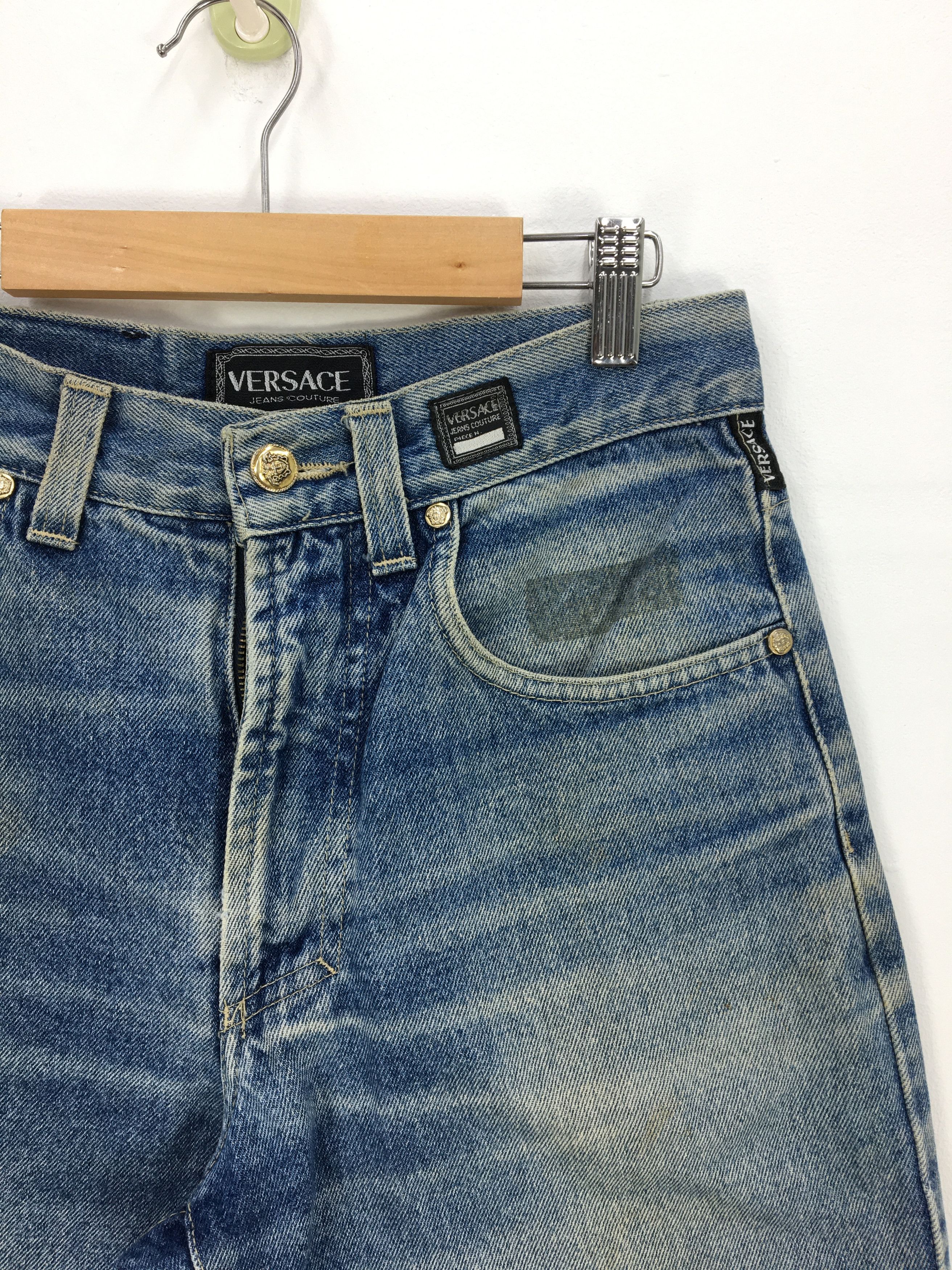 Versace Vintage Versace Jeans Medusa Gianni Versace Denim BS47416. Size 28" / US 6 / IT 42 - 4 Thumbnail