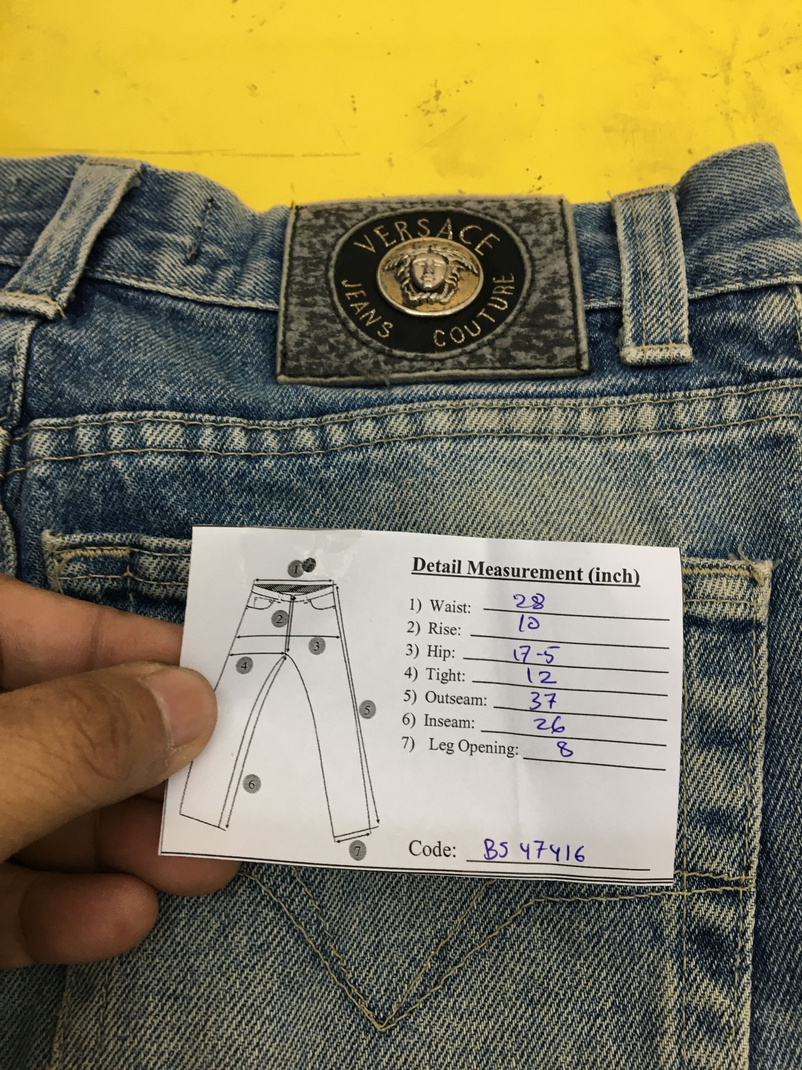 Versace Vintage Versace Jeans Medusa Gianni Versace Denim BS47416. Size 28" / US 6 / IT 42 - 8 Thumbnail