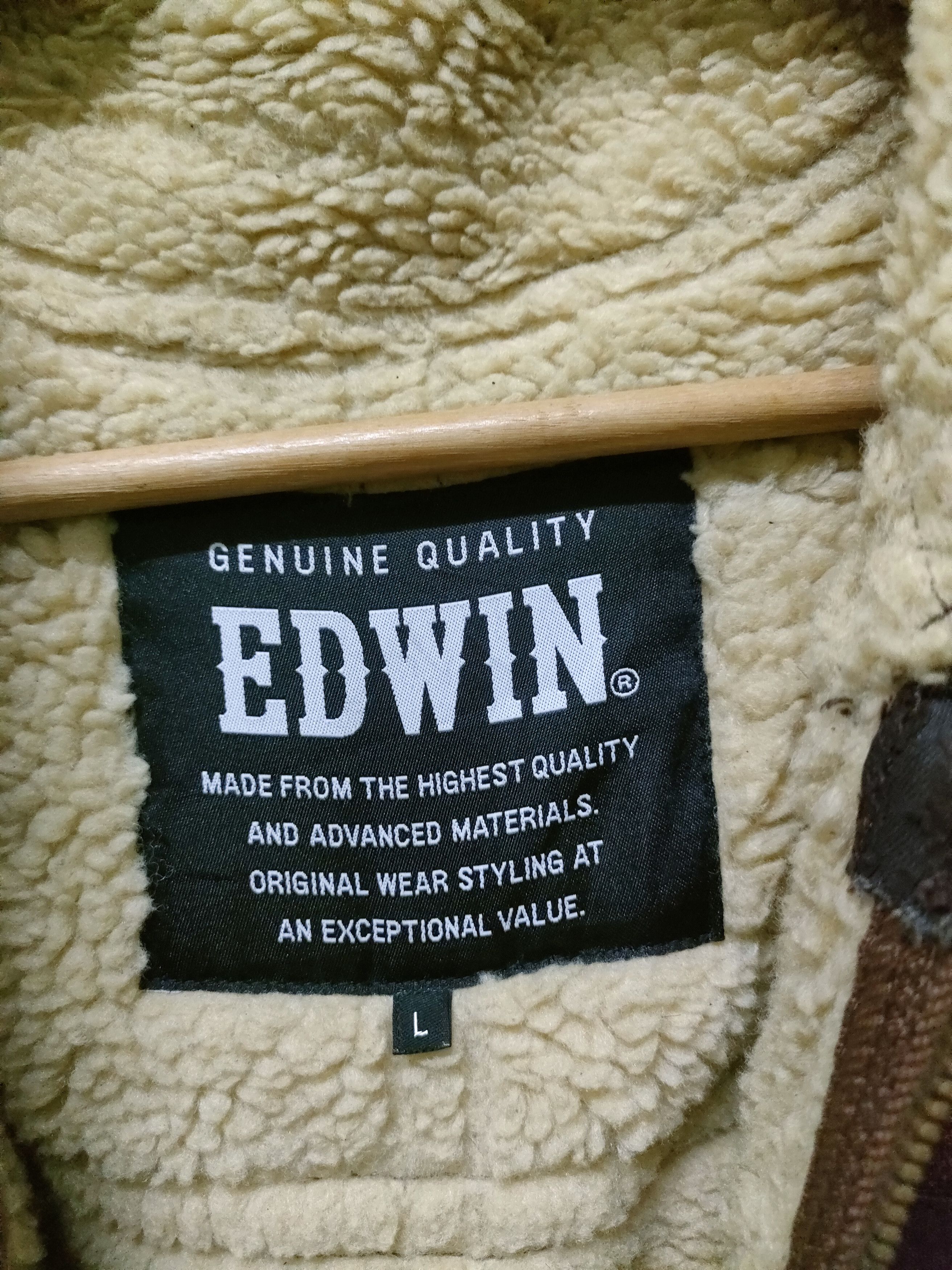 Edwin Edwin B3 Shearling Synthetic Leather Jacket Size US L / EU 52-54 / 3 - 13 Thumbnail