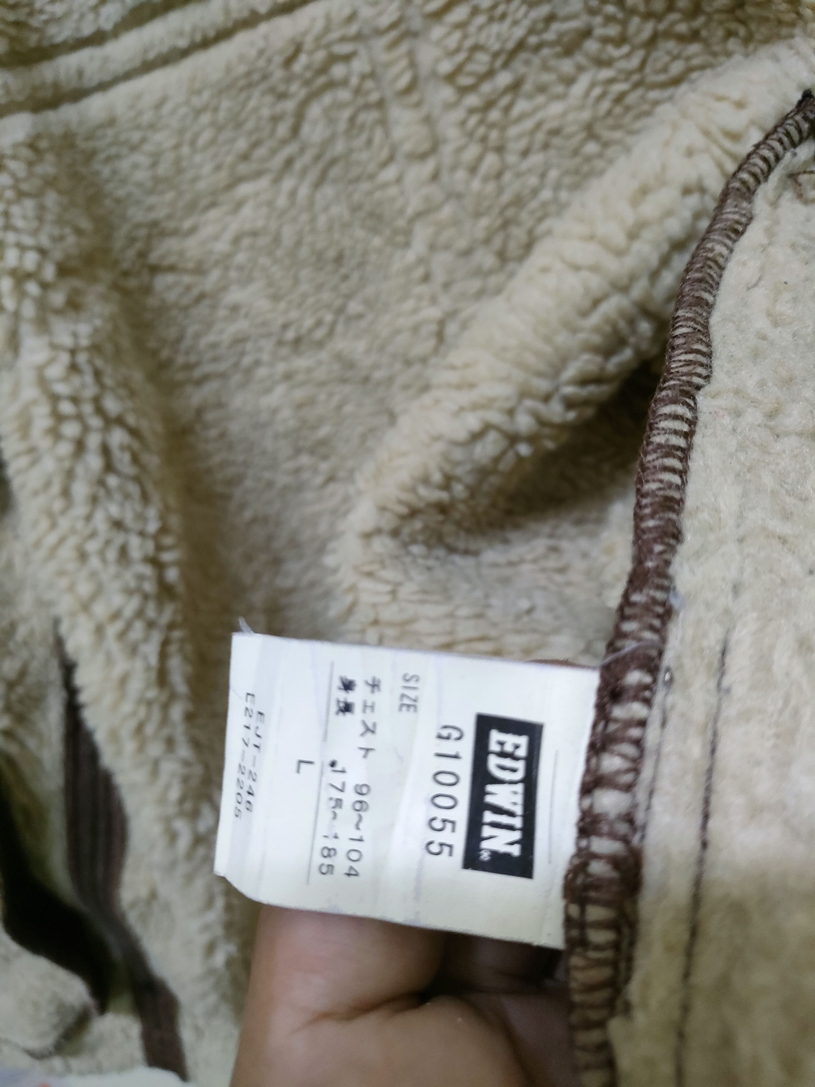 Edwin Edwin B3 Shearling Synthetic Leather Jacket Size US L / EU 52-54 / 3 - 8 Thumbnail