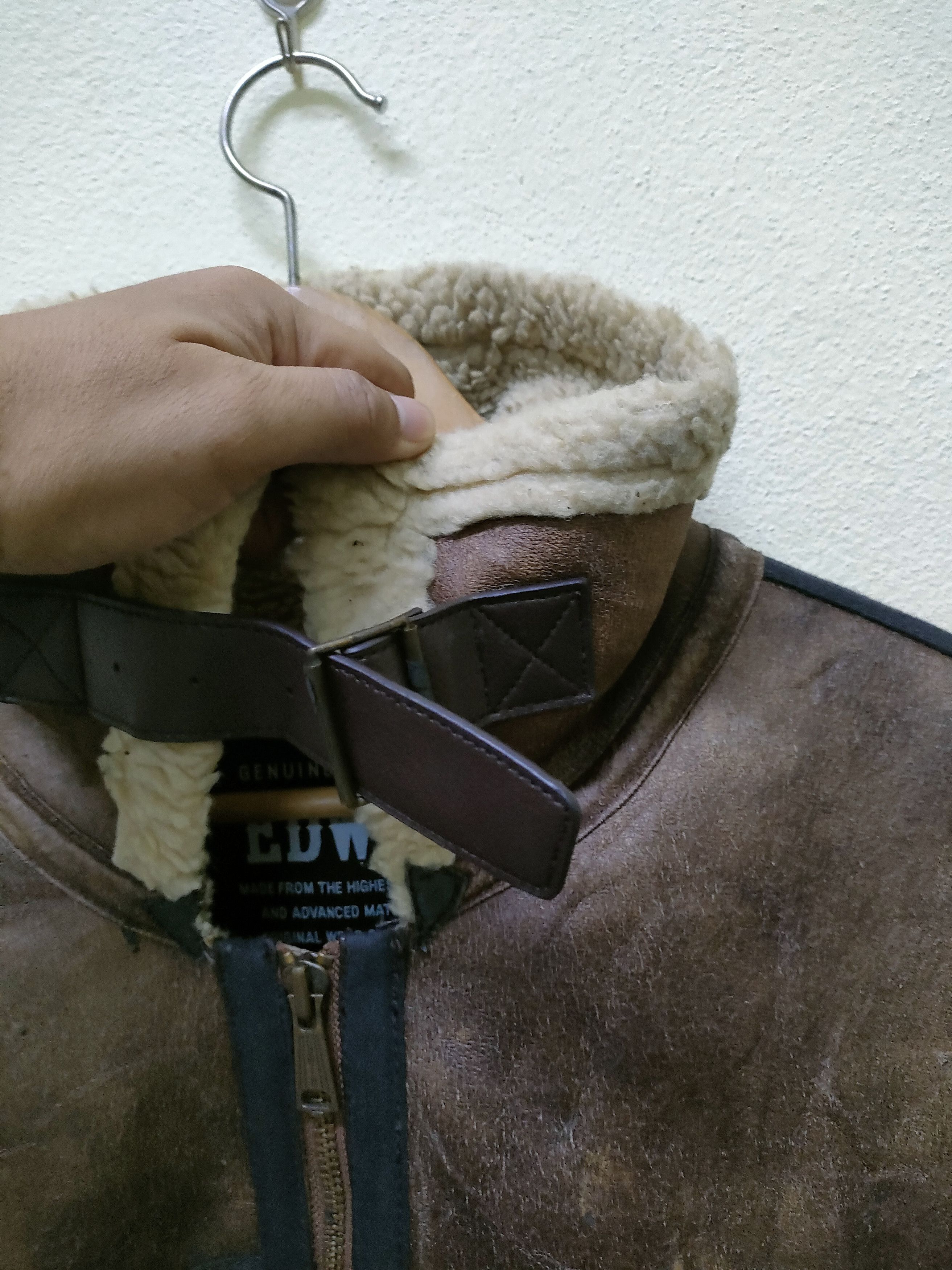 Edwin Edwin B3 Shearling Synthetic Leather Jacket Size US L / EU 52-54 / 3 - 12 Thumbnail