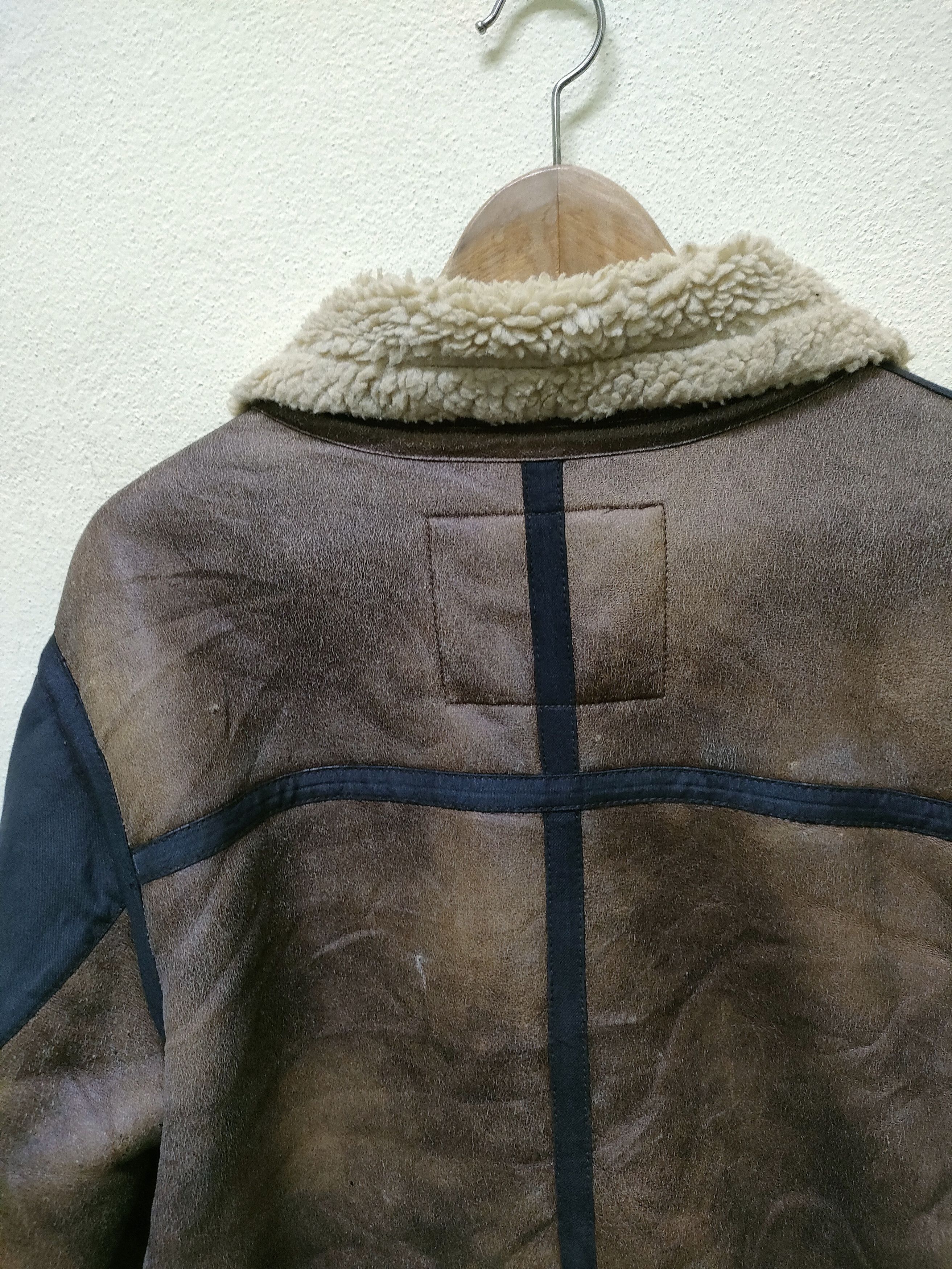 Edwin Edwin B3 Shearling Synthetic Leather Jacket Size US L / EU 52-54 / 3 - 3 Thumbnail