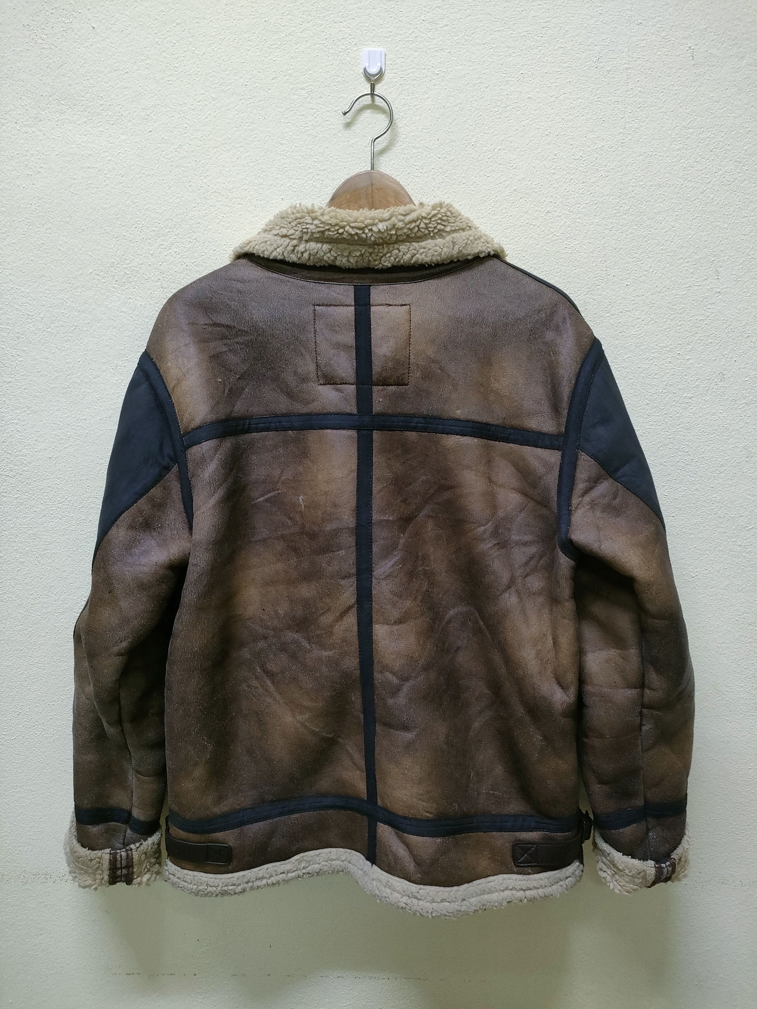 Edwin Edwin B3 Shearling Synthetic Leather Jacket Size US L / EU 52-54 / 3 - 4 Thumbnail