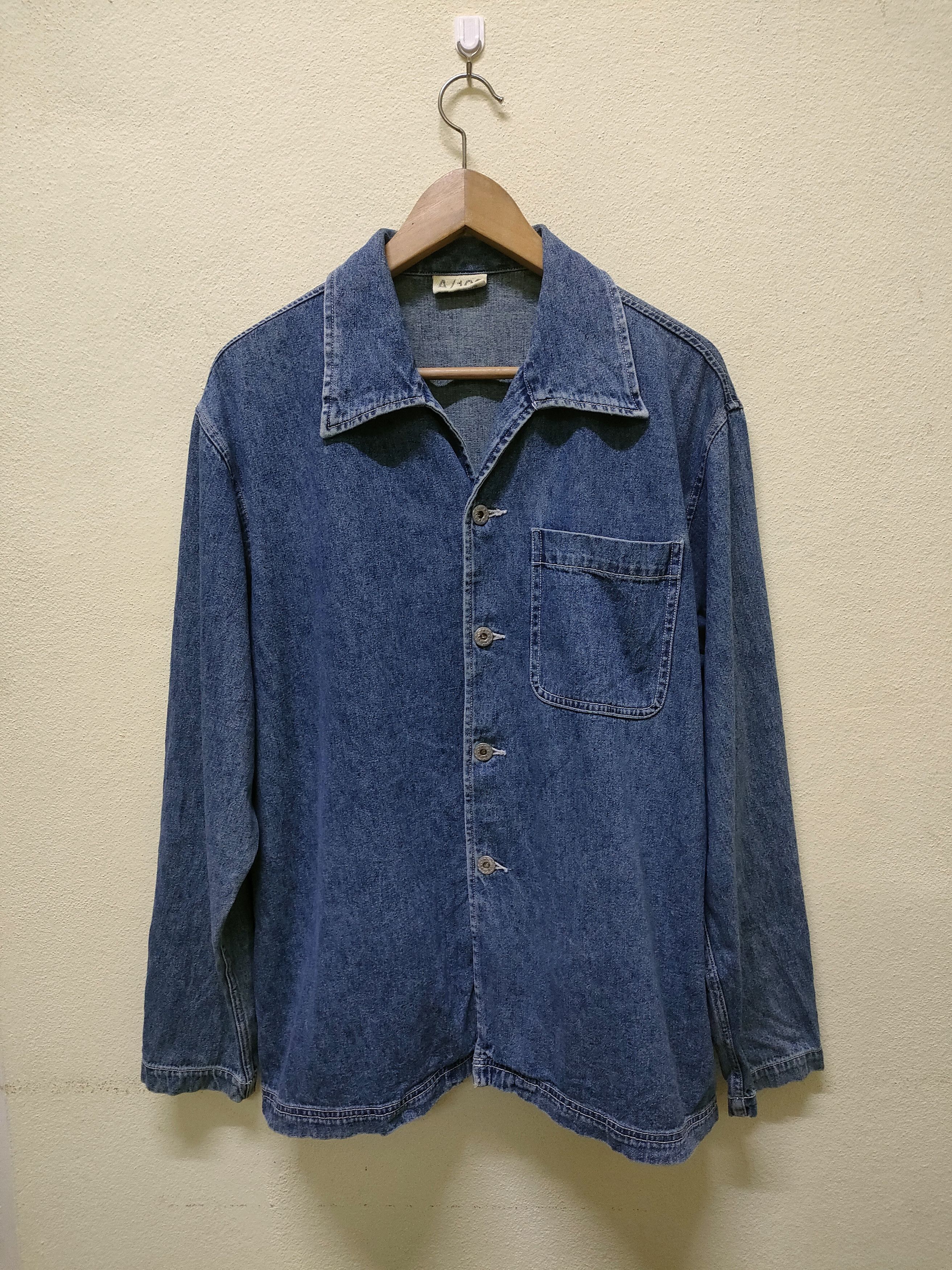 Nigel Cabourn A/108 Military Denim Jacket Size US M / EU 48-50 / 2 - 1 Thumbnail