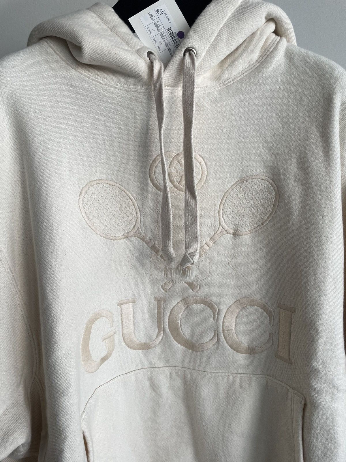 Gucci Rare NEW Super Runway SoldOut Embroidery Tennis Logo Hoodie Size US XL / EU 56 / 4 - 11 Thumbnail